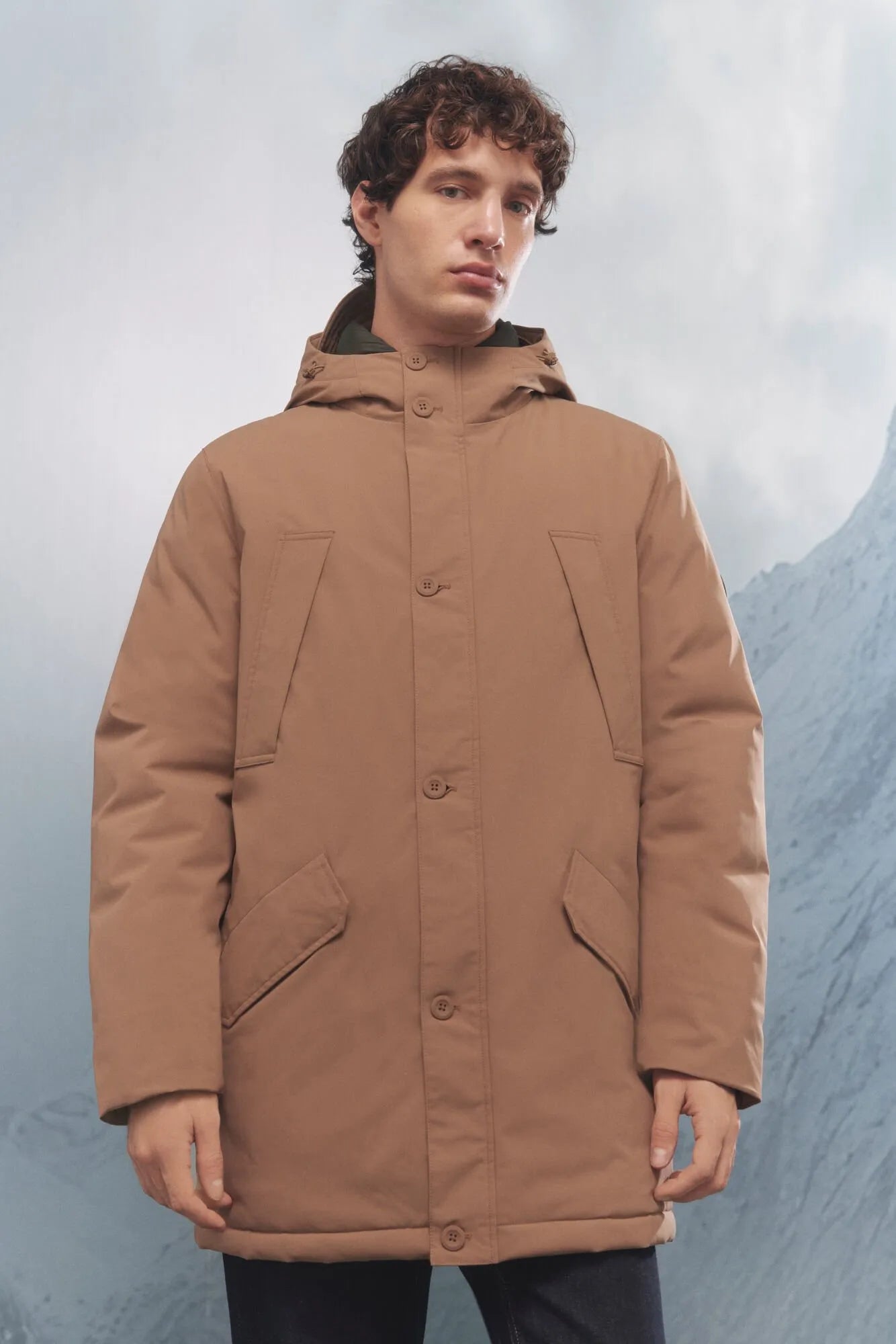 Springfield_Beige/Camel_Thermal Puffer Jacket_0952091_54_01