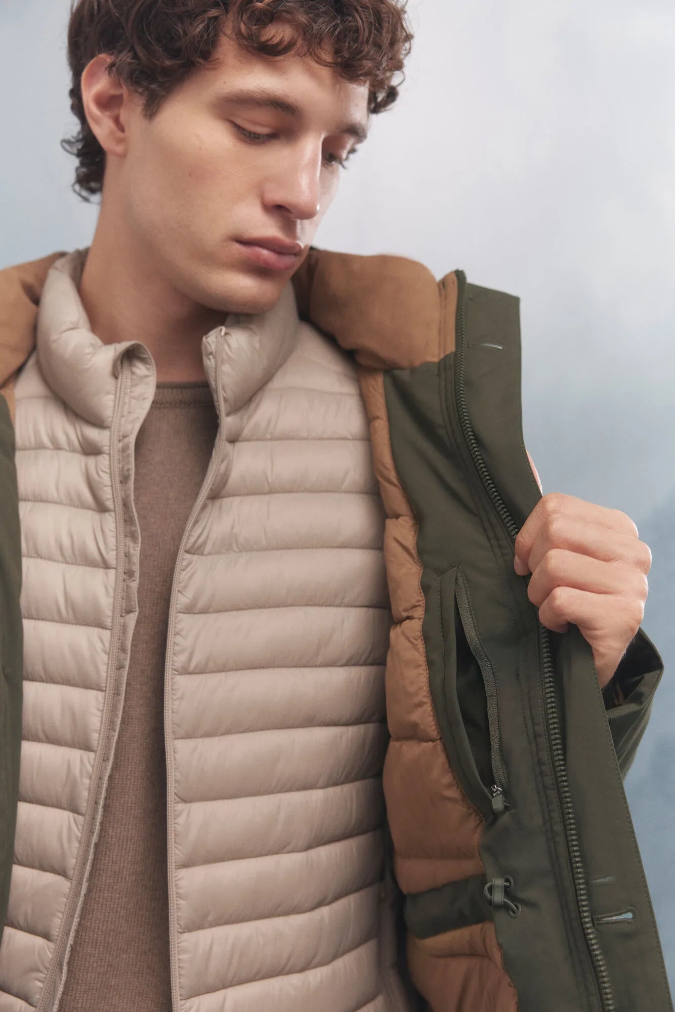 Springfield_Dark Khaki_Thermal Puffer Jacket_0952091_90_03