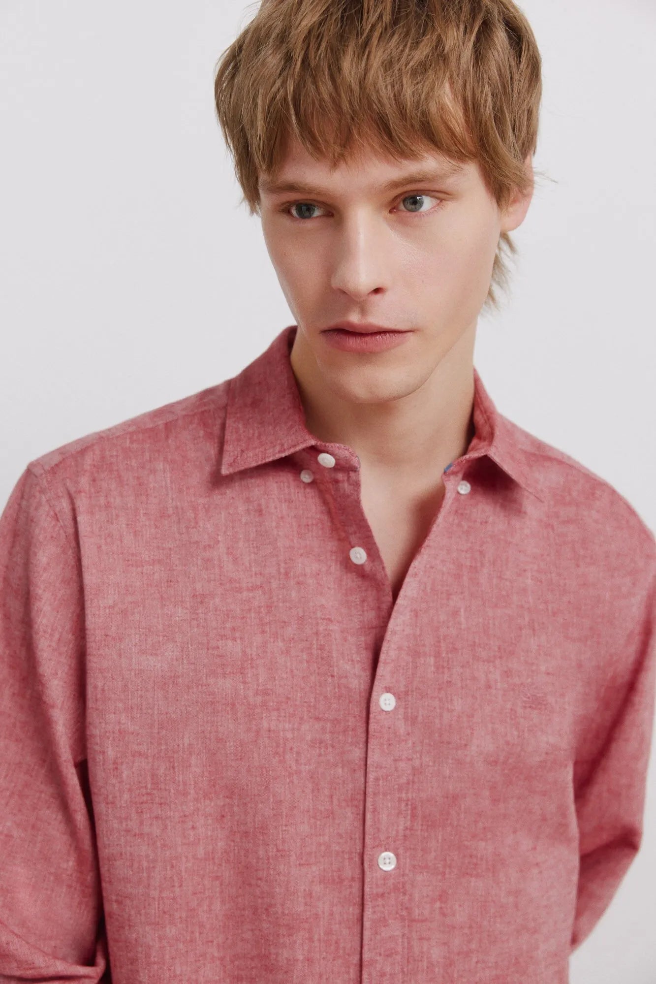 Springfield Red Men Linen Shirt SKU: 0993395_60 Image 03