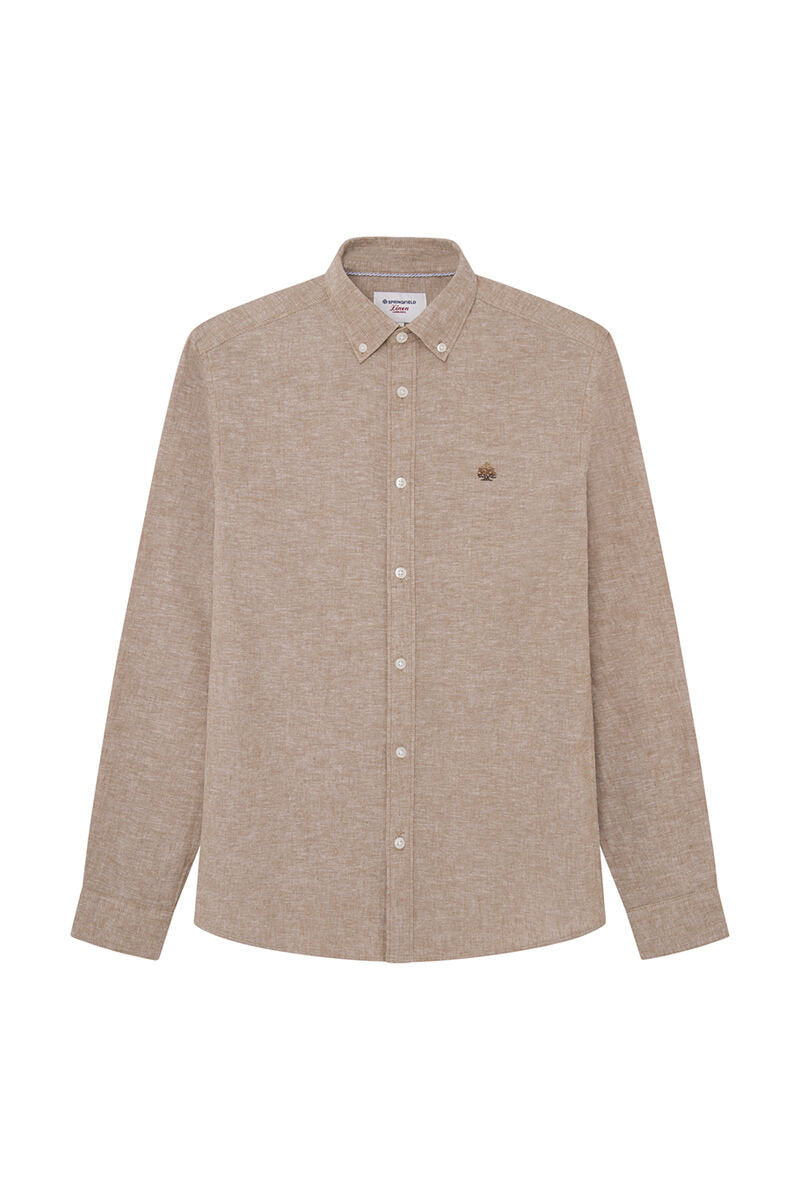 Linen Blend Button Down Shirt_0997752_34_02