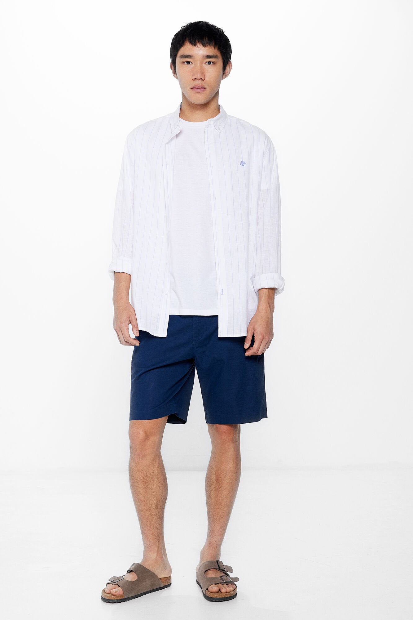 Striped Linen Blend Shirt_0997754_99_07