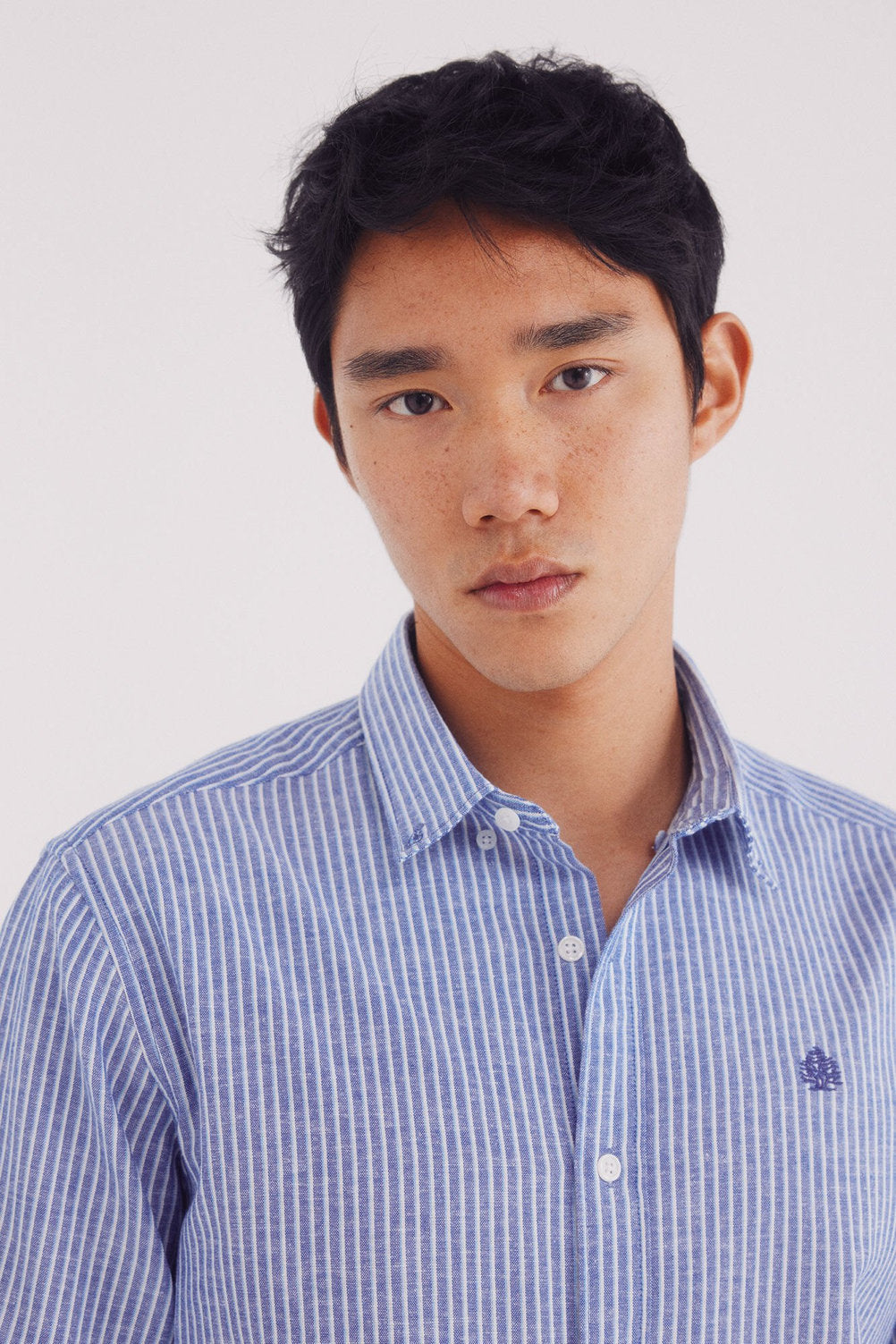 Springfield_Striped Linen Shirt_0999062_12_01