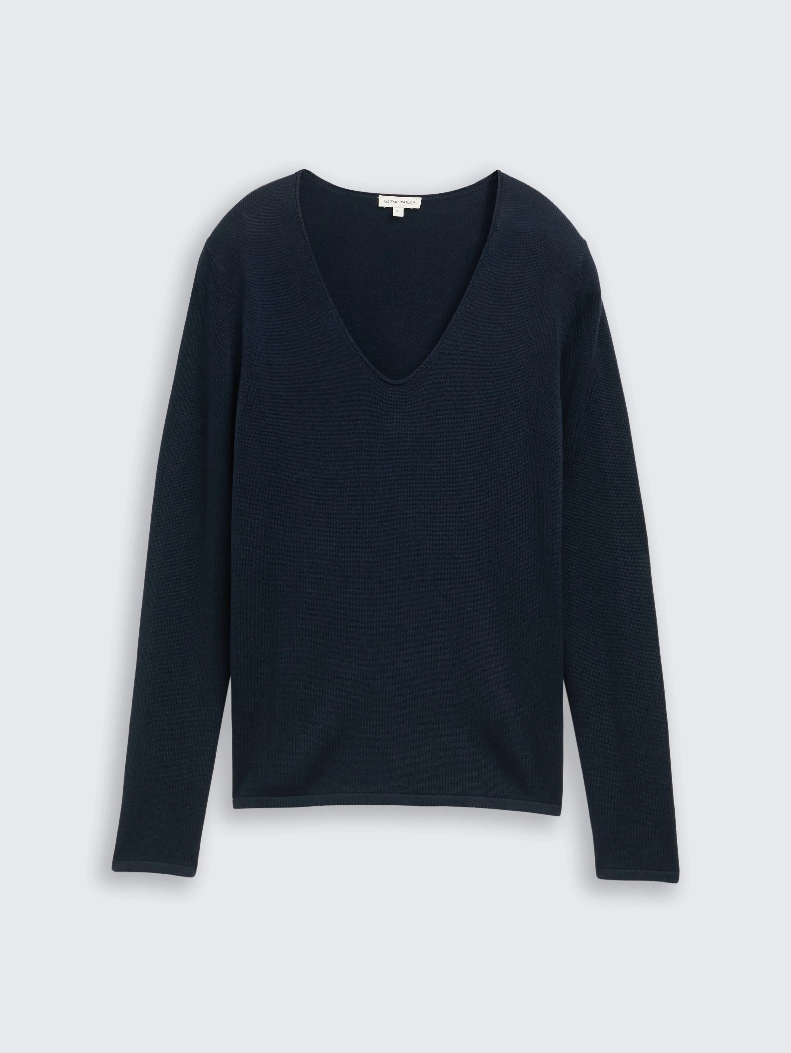 Tom Tailor_0_Jumper with V-Neckline_1012976_10668_01