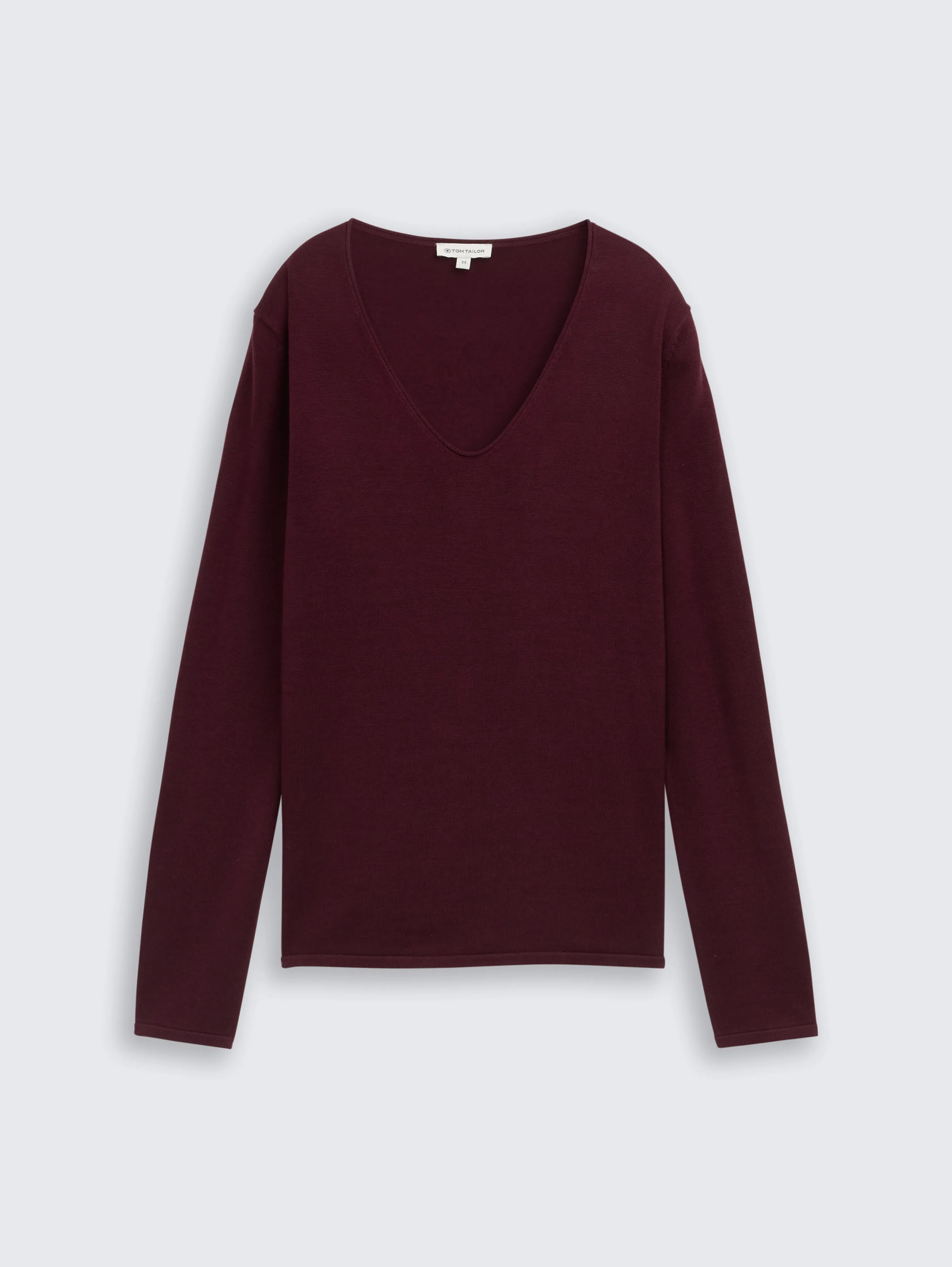 Tom Tailor_0_Knitted Jumper with V-Neck_1012976_16427_01