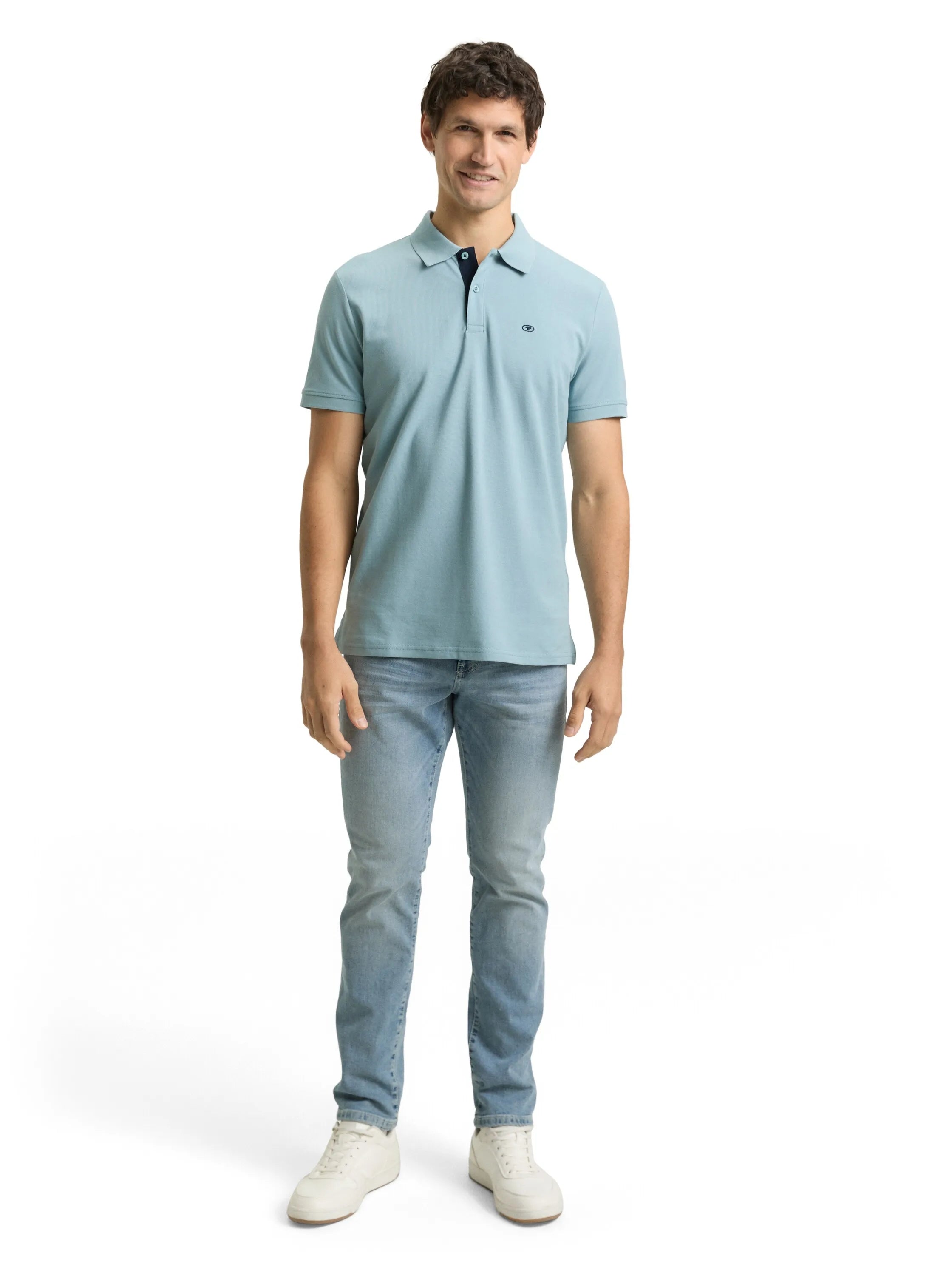 Tom Tailor Tourmaline Men PiquŽ Polo Shirt with Embroidered Logo SKU: 1031006_30838 Image 01