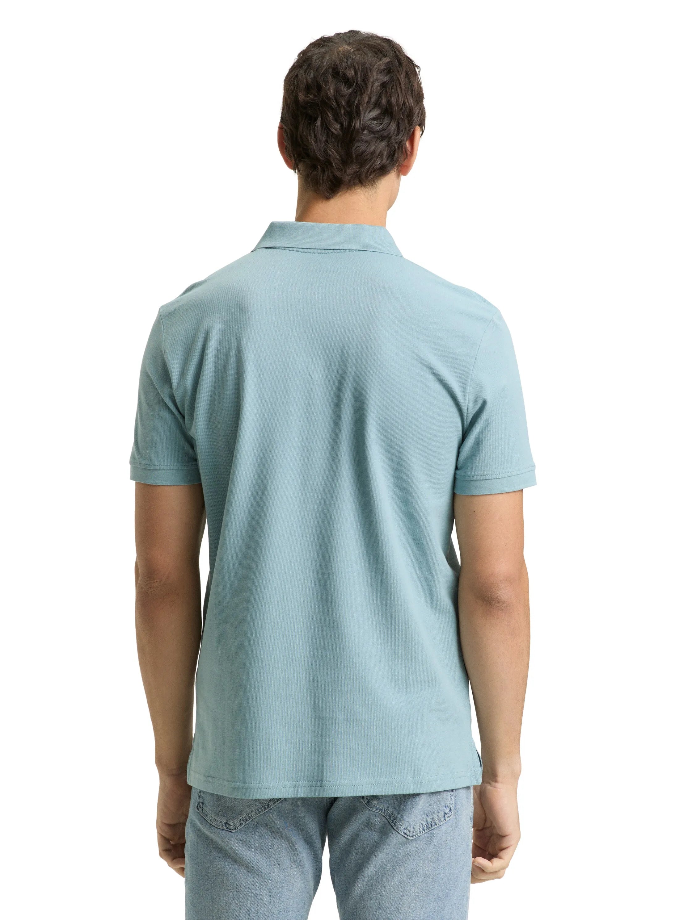 Tom Tailor Tourmaline Men PiquŽ Polo Shirt with Embroidered Logo SKU: 1031006_30838 Image 02