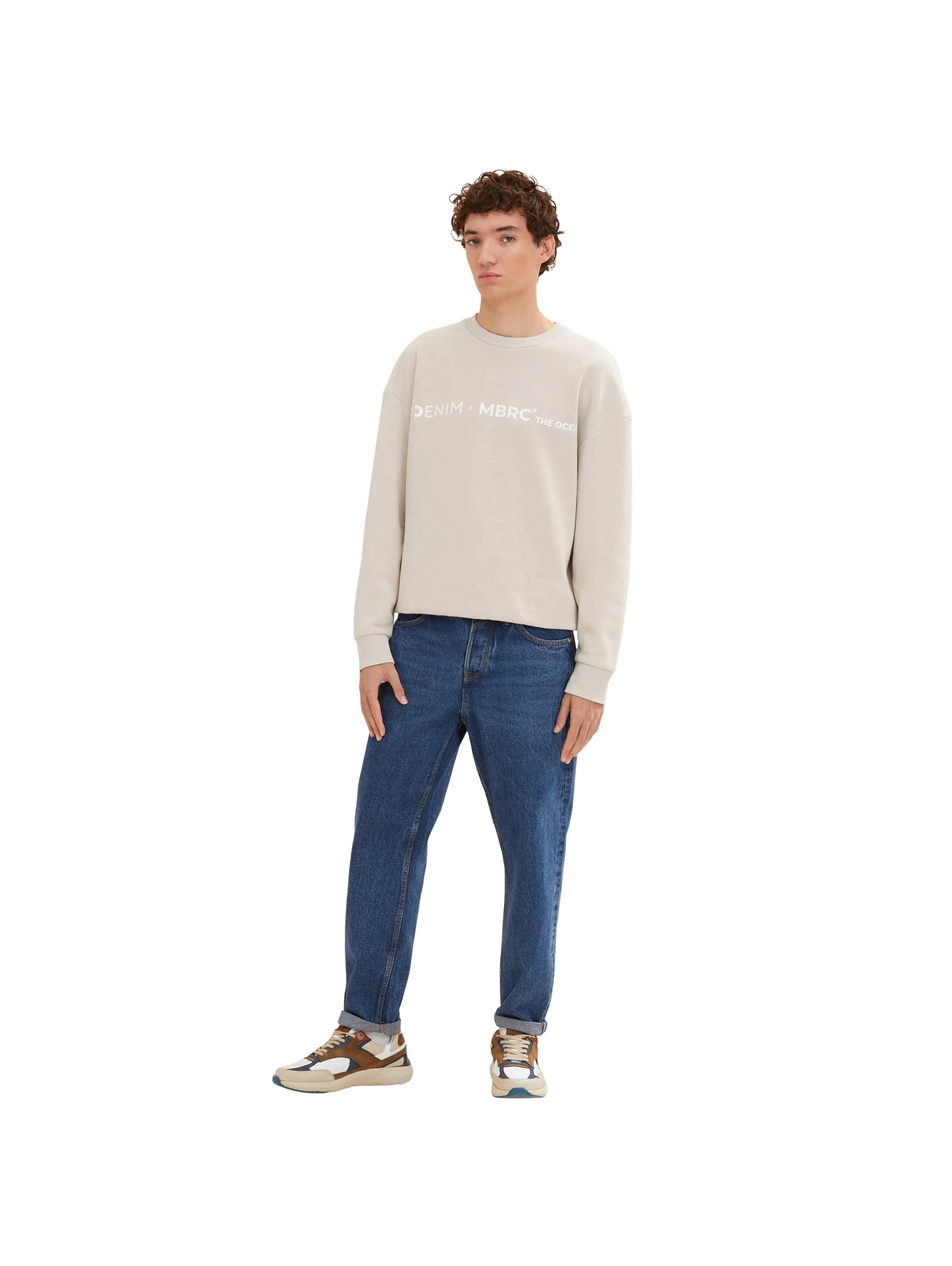 Denim Tom Tailor Used Mid Stone Blue Denim Men Loose-Fit Jeans SKU: 1034858_10119 Image 05