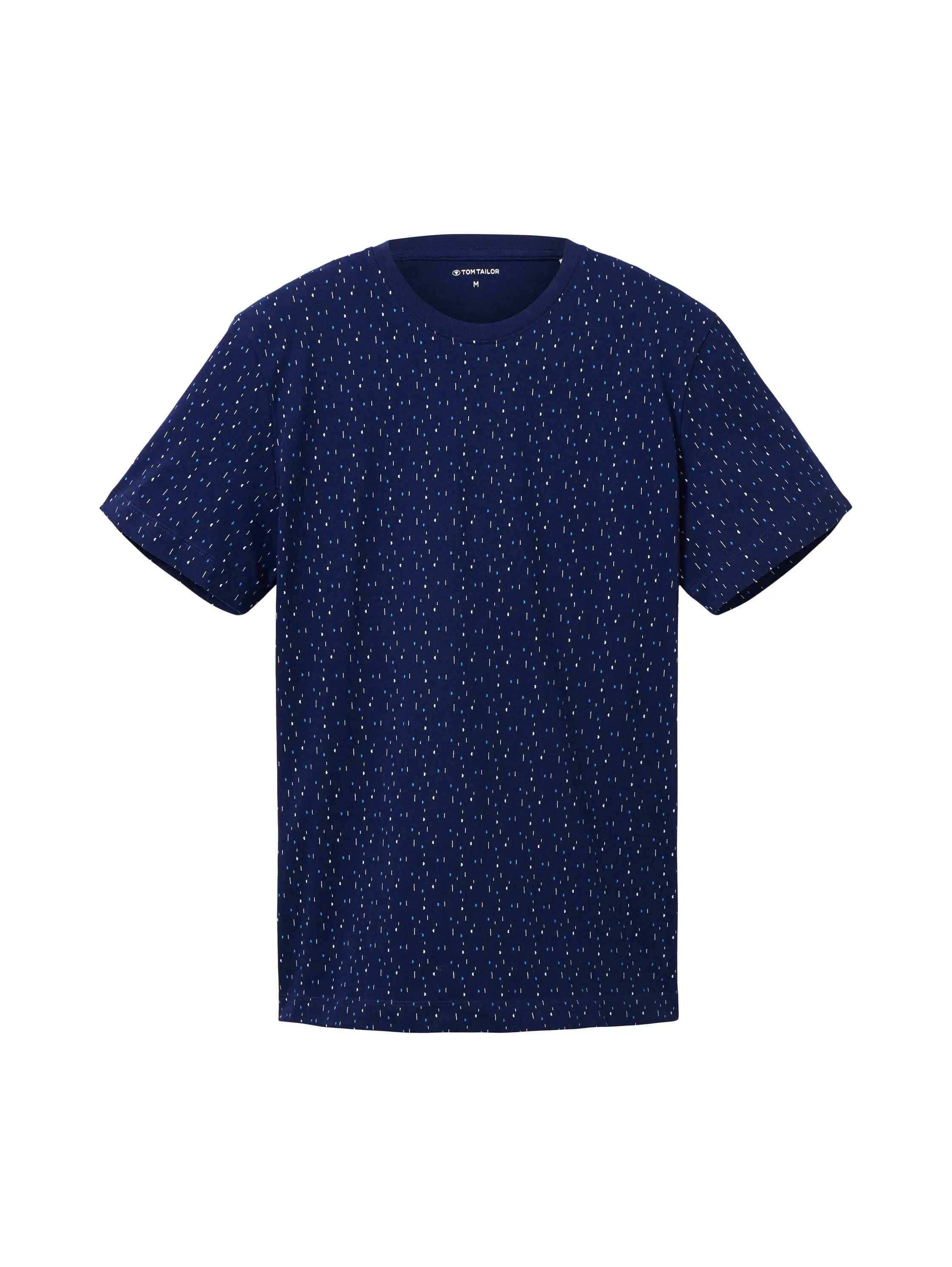 Tom Tailor Dark Blue Multicolor Design Men T-Shirt with an All-Over Print SKU: 1034878_31265 Image 07