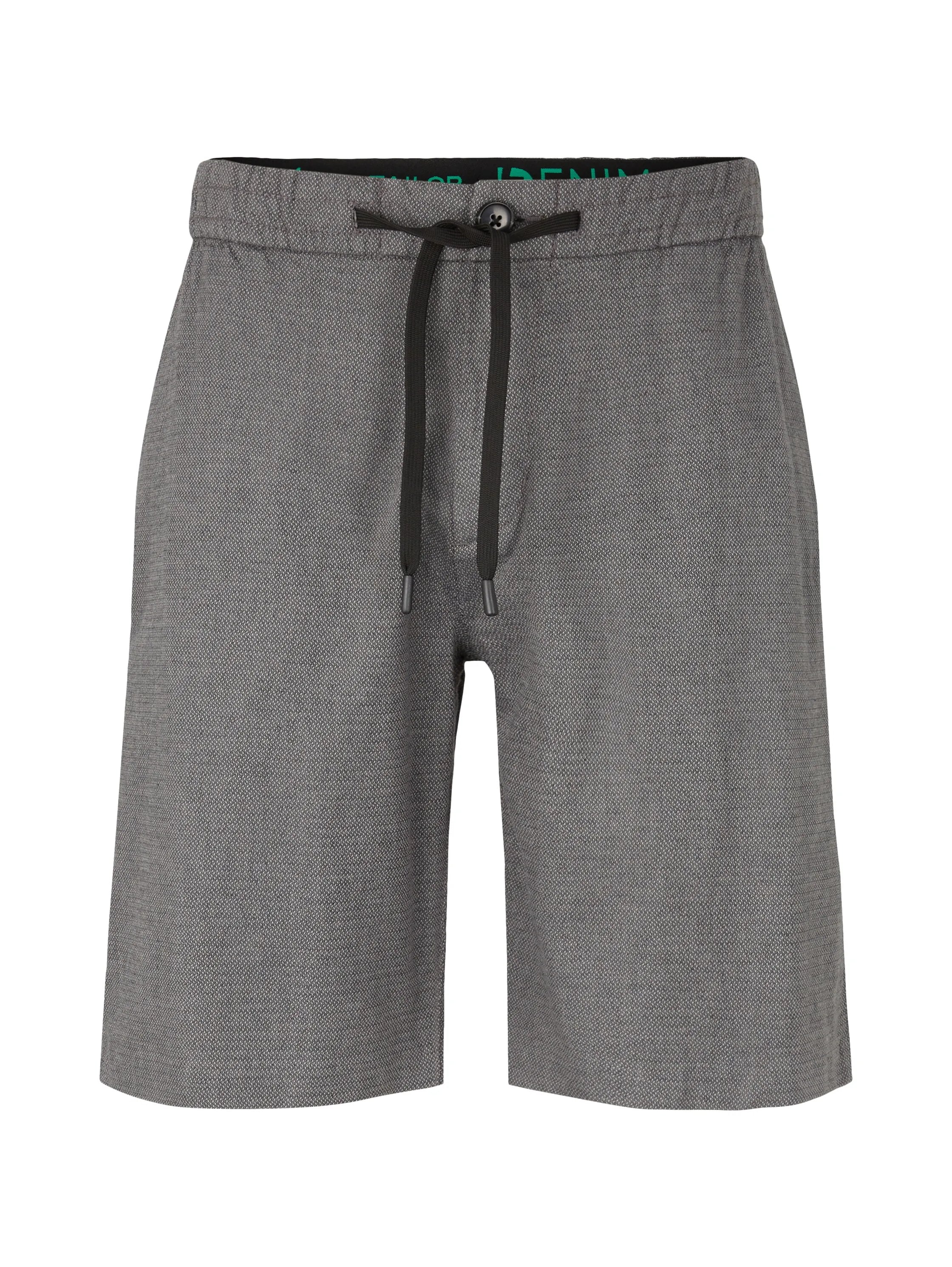 Denim Tom Tailor Black Grey Bean Dobby Men Shorts SKU: 1034978_31558 Image 07