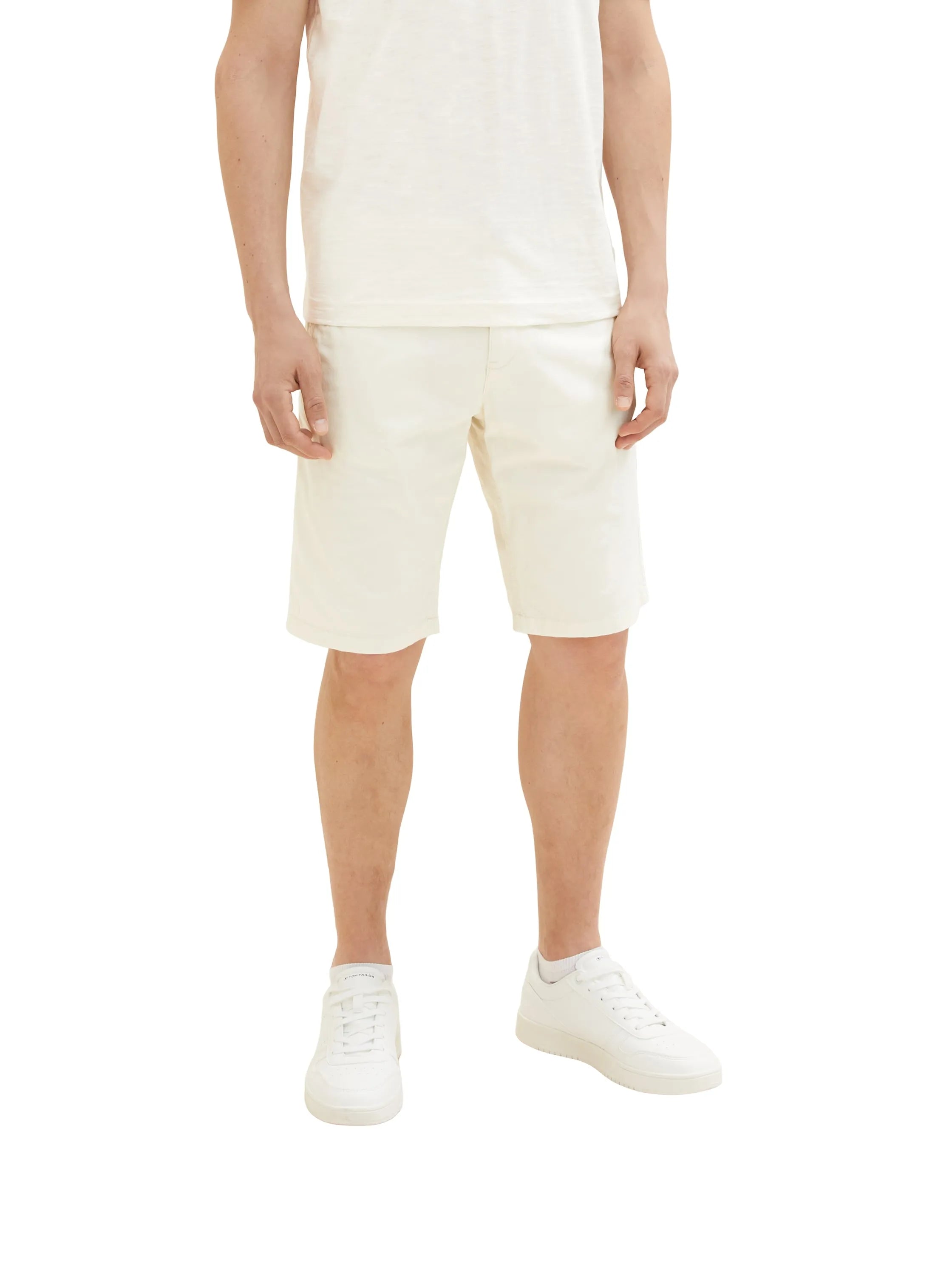 Tom Tailor Creme Men Chino Bermuda Shorts SKU: 1035037_13808 Image 01
