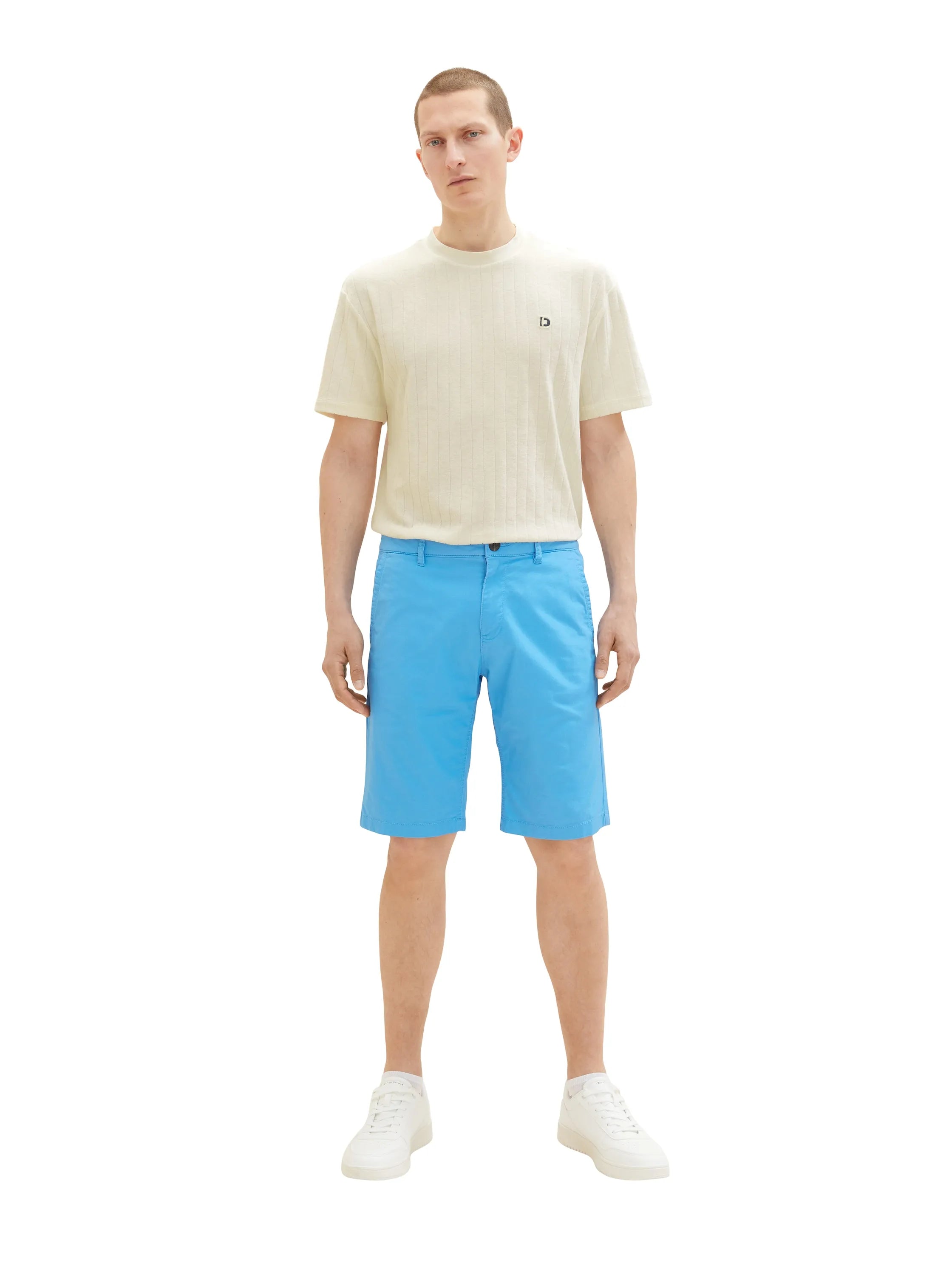 Tom Tailor Rainy Sky Blue Men Chino Bermuda Shorts SKU: 1035037_18395 Image 05