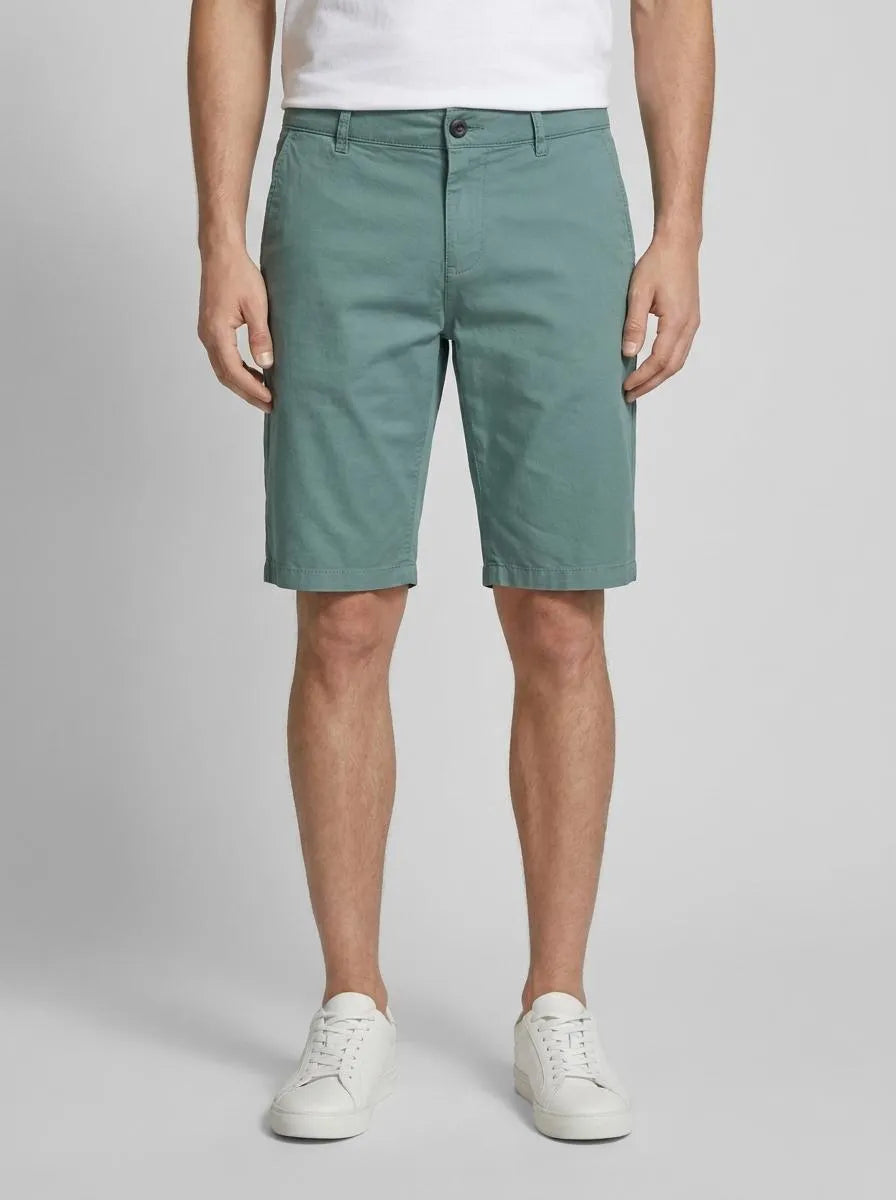 Tom Tailor Deep Bluish Green Men Chino Bermuda Shorts SKU: 1035037_30105 Image 00