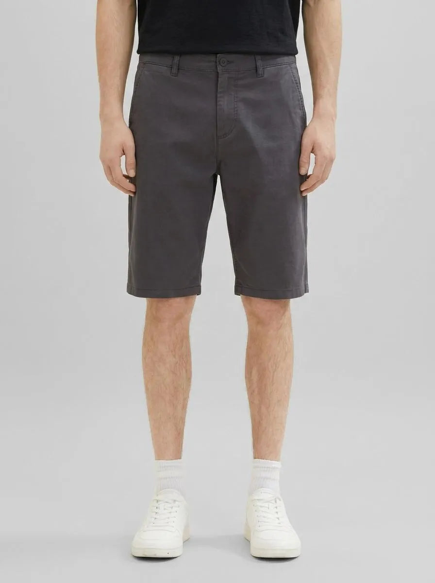 Tom Tailor Tarmac Grey Men Chino Shorts SKU: 1035039_10899 Image 00