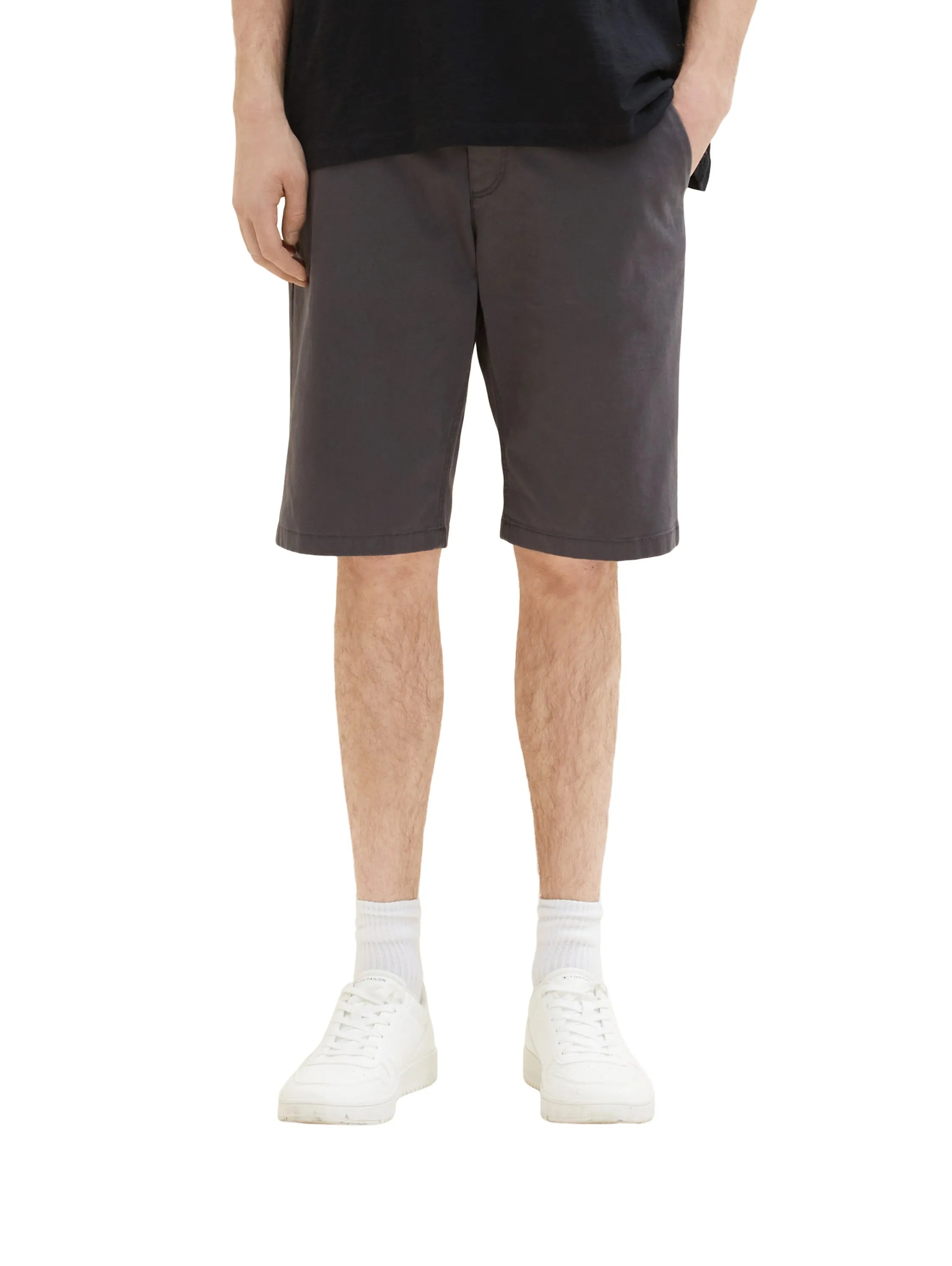 Tom Tailor Tarmac Grey Men Chino Shorts SKU: 1035039_10899 Image 05