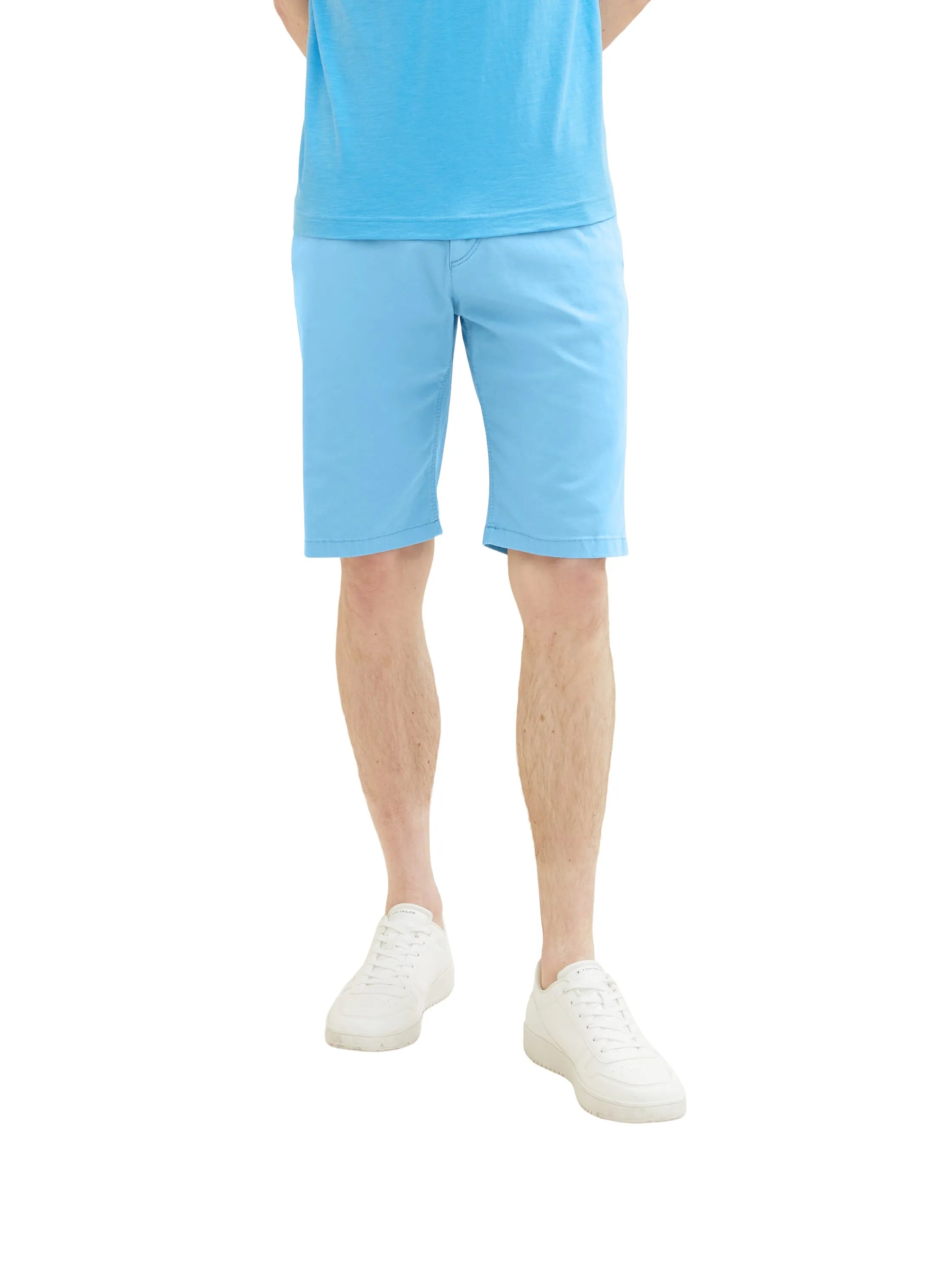 Tom Tailor Rainy Sky Blue Men Chino Shorts SKU: 1035039_18395 Image 01
