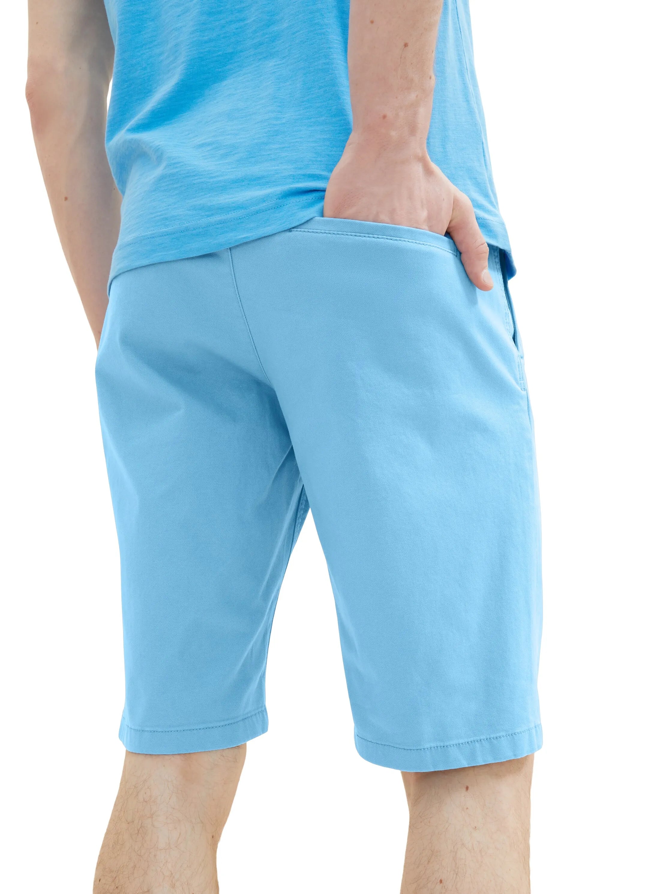 Tom Tailor Rainy Sky Blue Men Chino Shorts SKU: 1035039_18395 Image 06