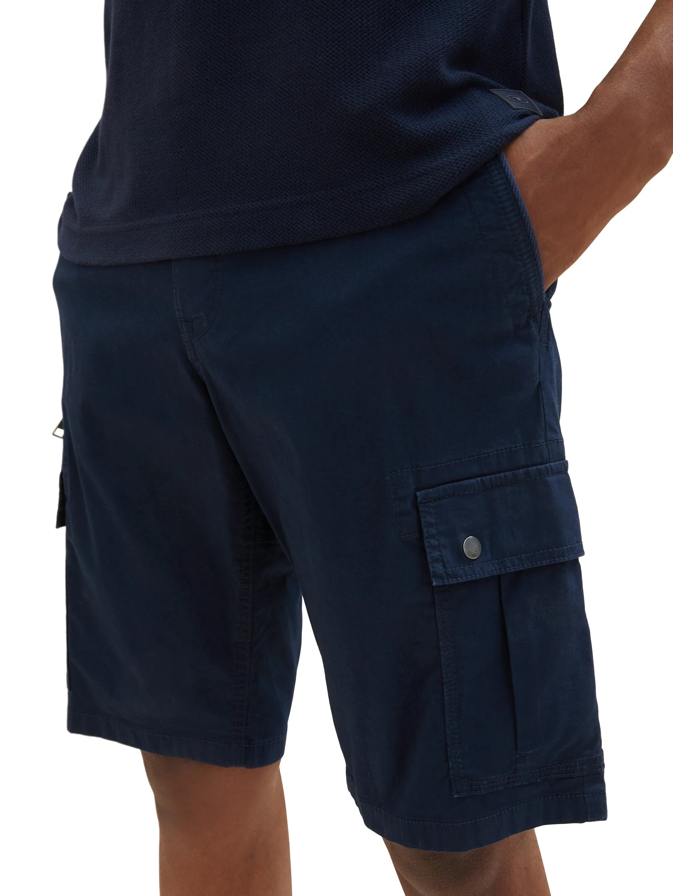 Tom Tailor Sky Captain Blue Men Cargo Shorts SKU: 1035040_10668 Image 03