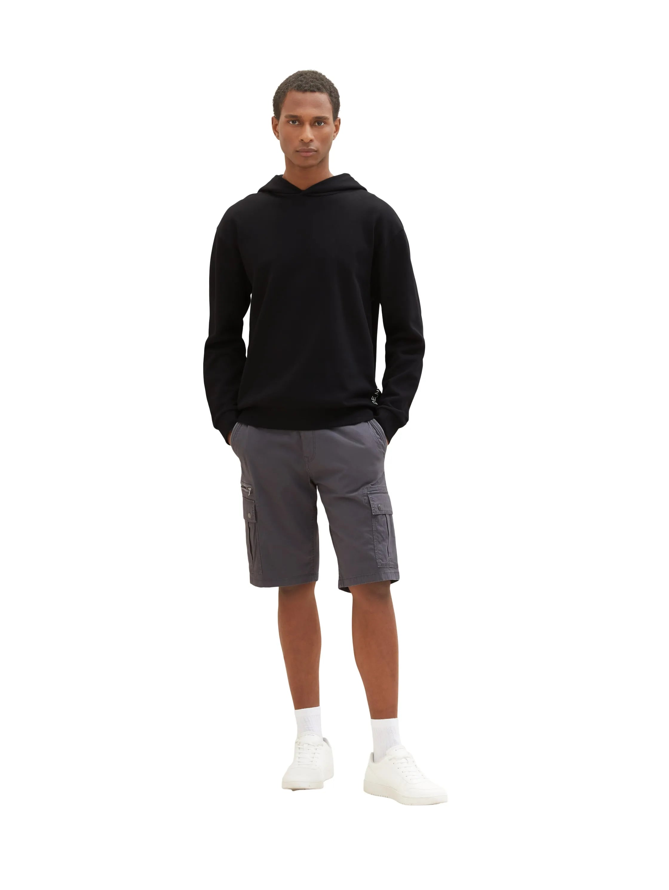 Tom Tailor Tarmac Grey Men Cargo Shorts SKU: 1035040_10899 Image 06