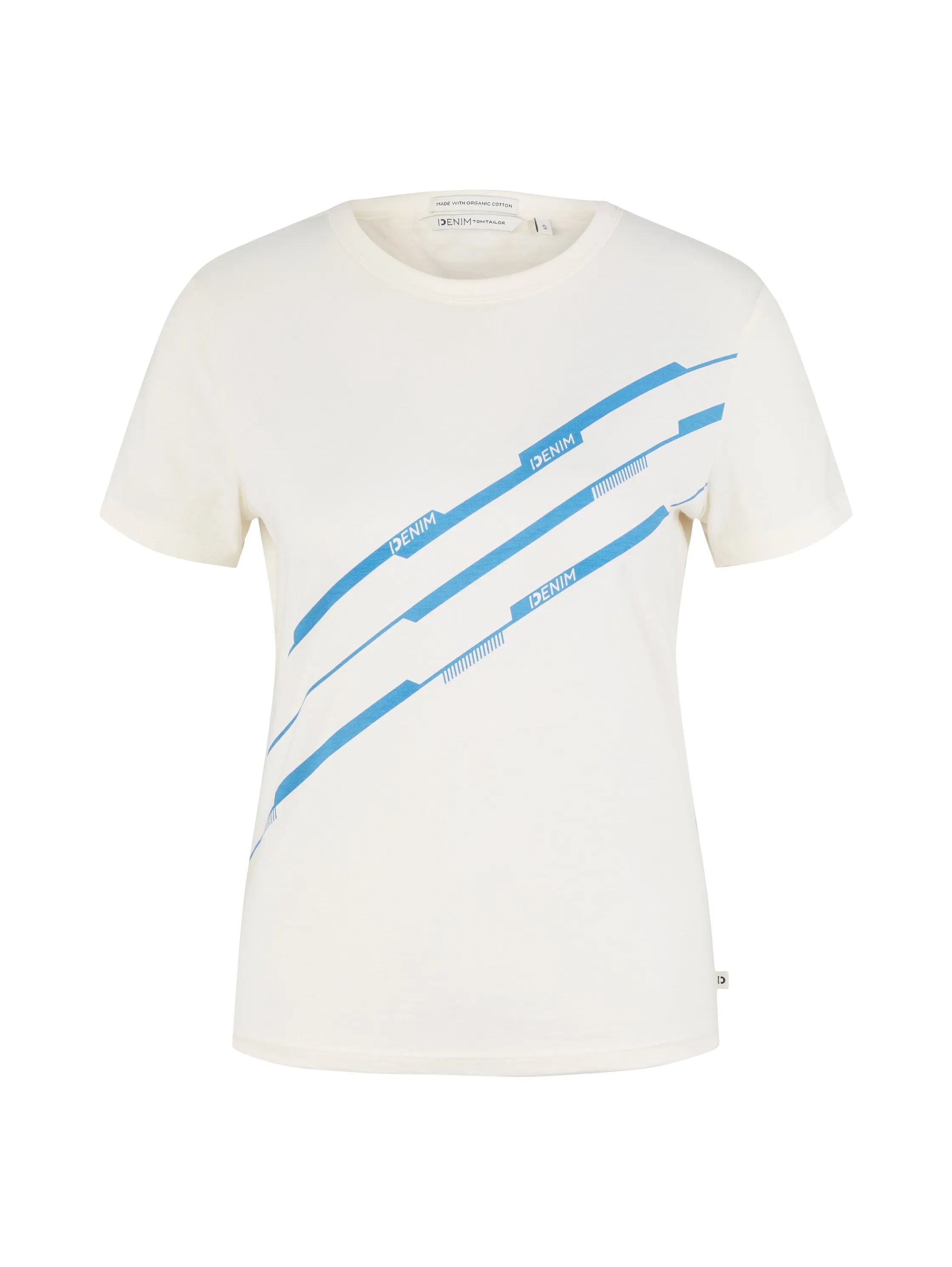 Denim Tom Tailor Gardenia White Women T-Shirt with a Print SKU: 1035364_10348 Image 07