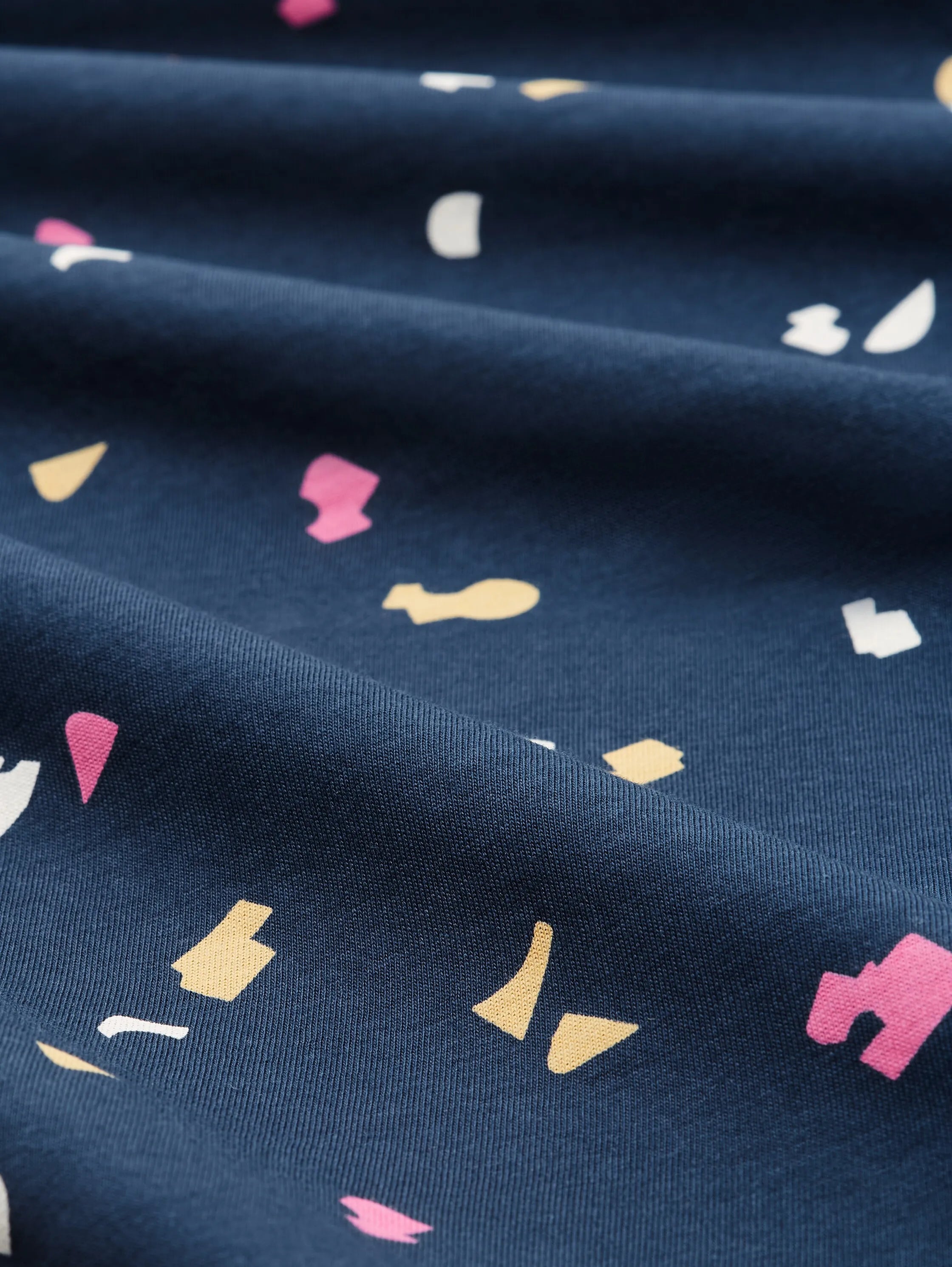 Tom Tailor Navy Geo Shapes Design Women T-Shirt with a Print SKU: 1035378_31790 Image 06
