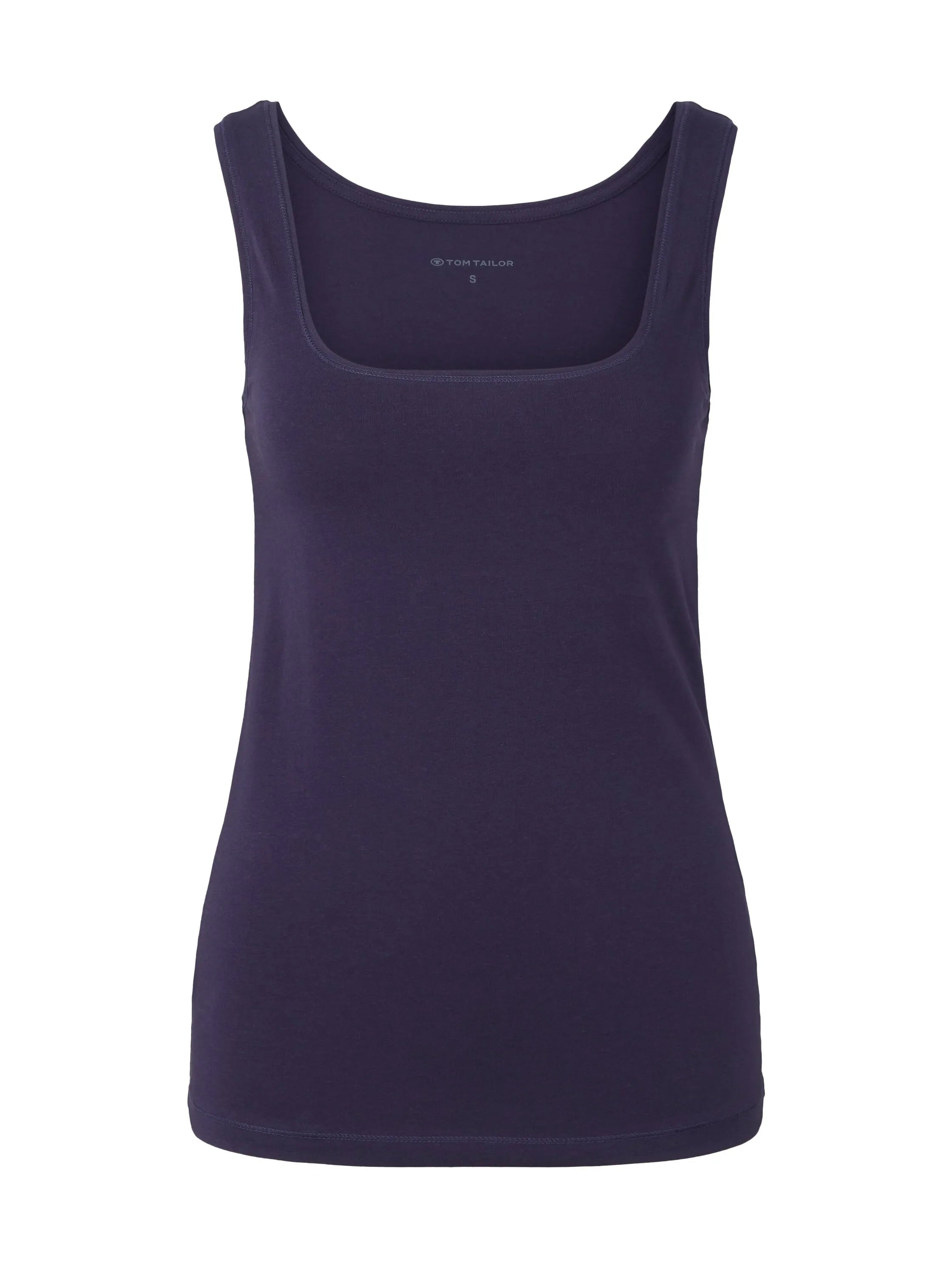 Tom Tailor Atlantic Ocean Blue Women Top with a Square Neckline SKU: 1035393_11331 Image 07