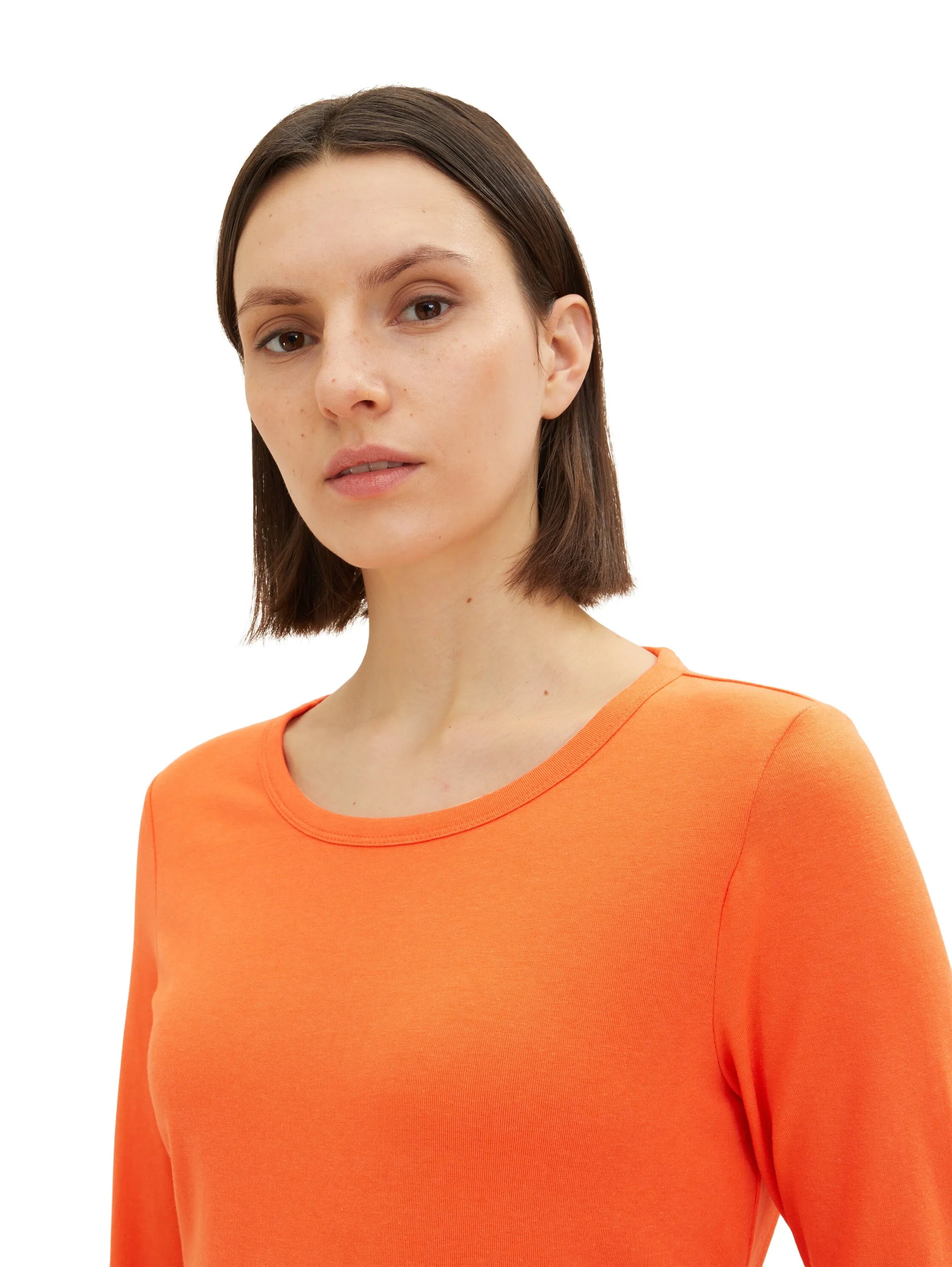 Tom Tailor Fever Red Women Basic Long-Sleeved Shirt SKU: 1035396_15612 Image 04