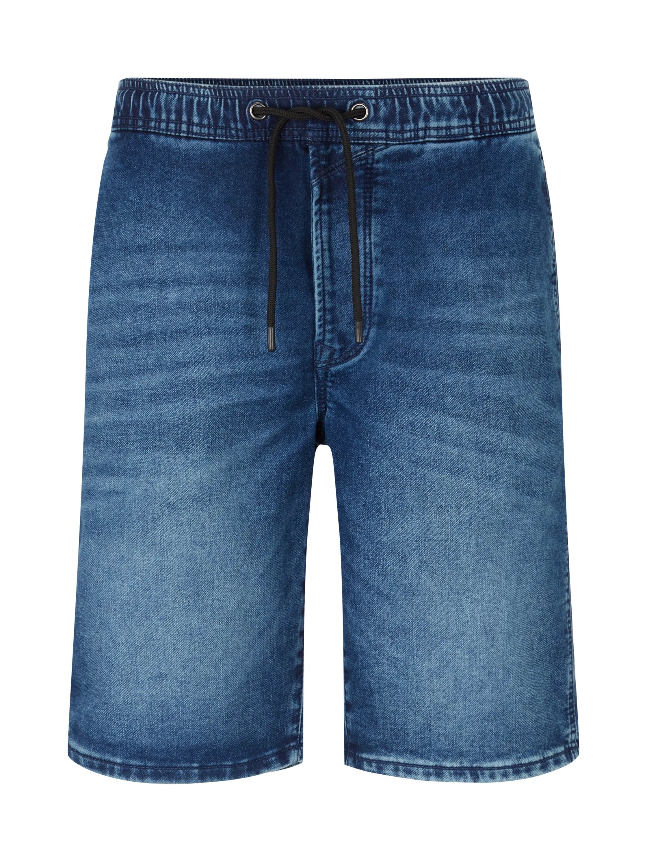 Denim Tom Tailor Tinted Blue Denim Men Denim Shorts with an Elastic Waistband SKU: 1035516_10127 Image 08