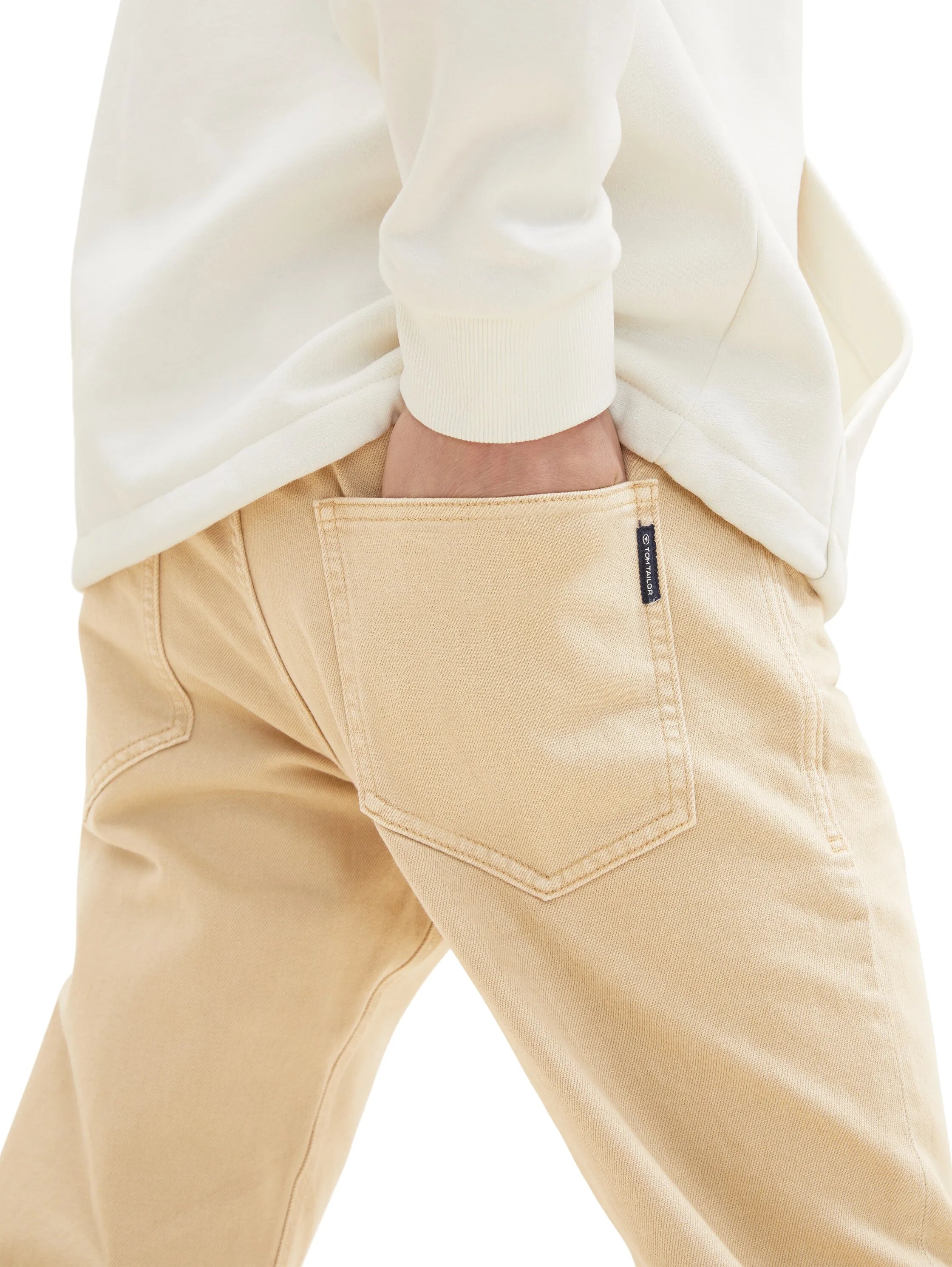 Tom Tailor Caramel Beige Men Marvin Straight Jeans SKU: 1035652_21849 Image 06