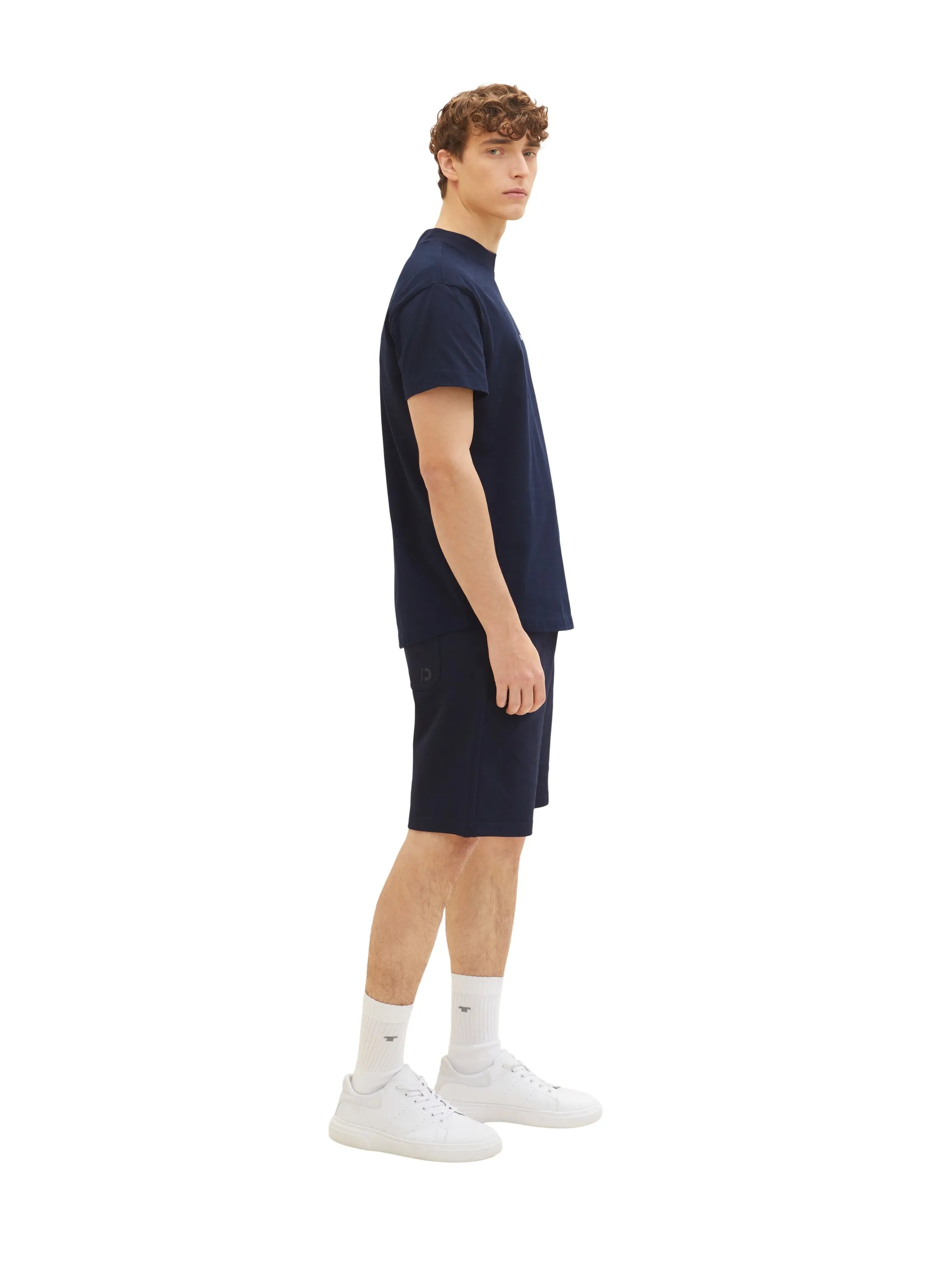 Denim Tom Tailor Sky Captain Blue Men Basic Jogger Shorts SKU: 1035678_10668 Image 02