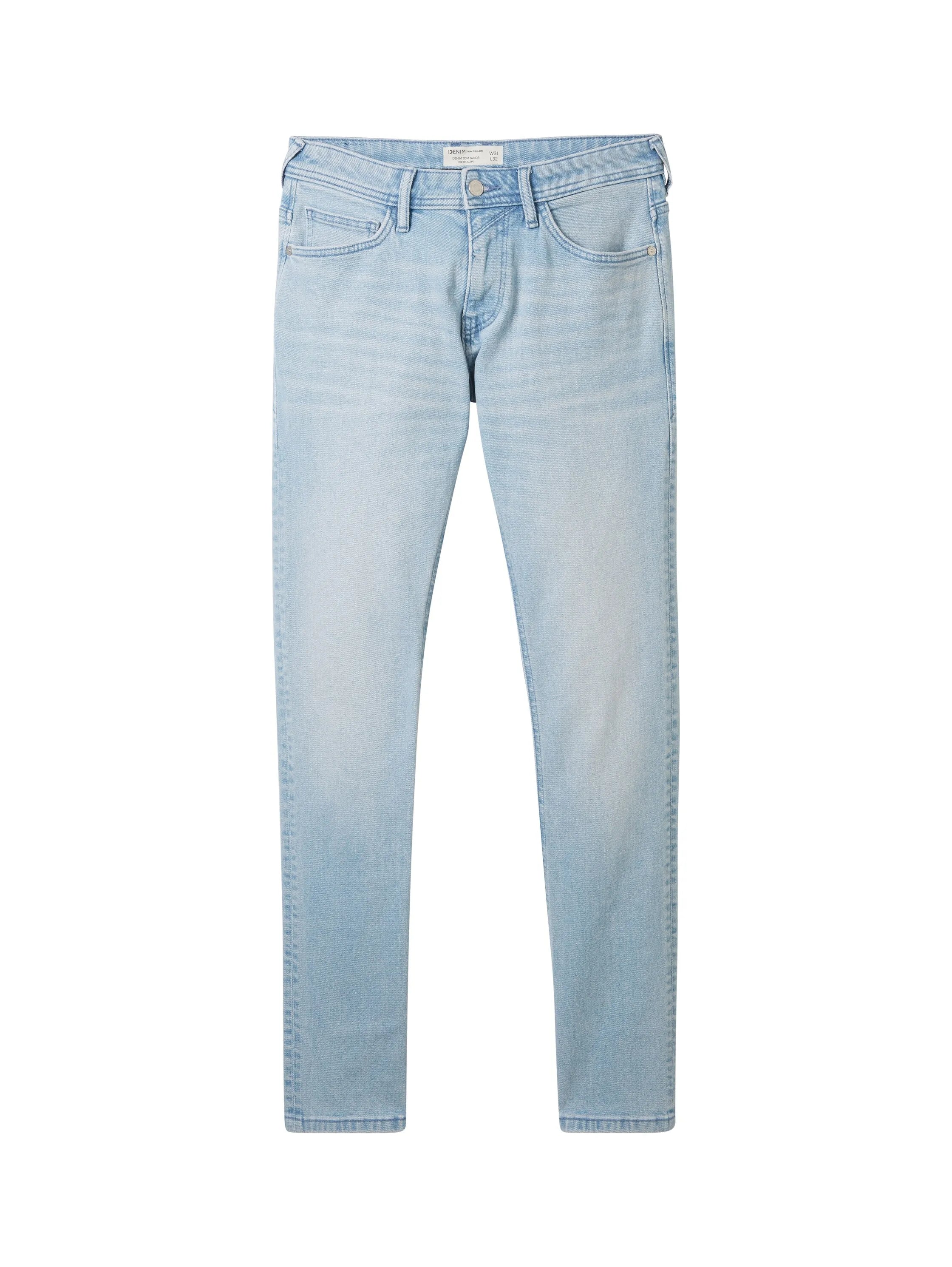 Tom Tailor Light Stone Blue Denim Men Ttpiers Slim Jeans SKU: 1035860_10142 Image 08