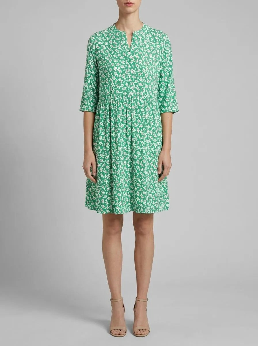 Tom Tailor Green Floral Design Women Dress with an All-Over Print SKU: 1035862_31117 Image 00