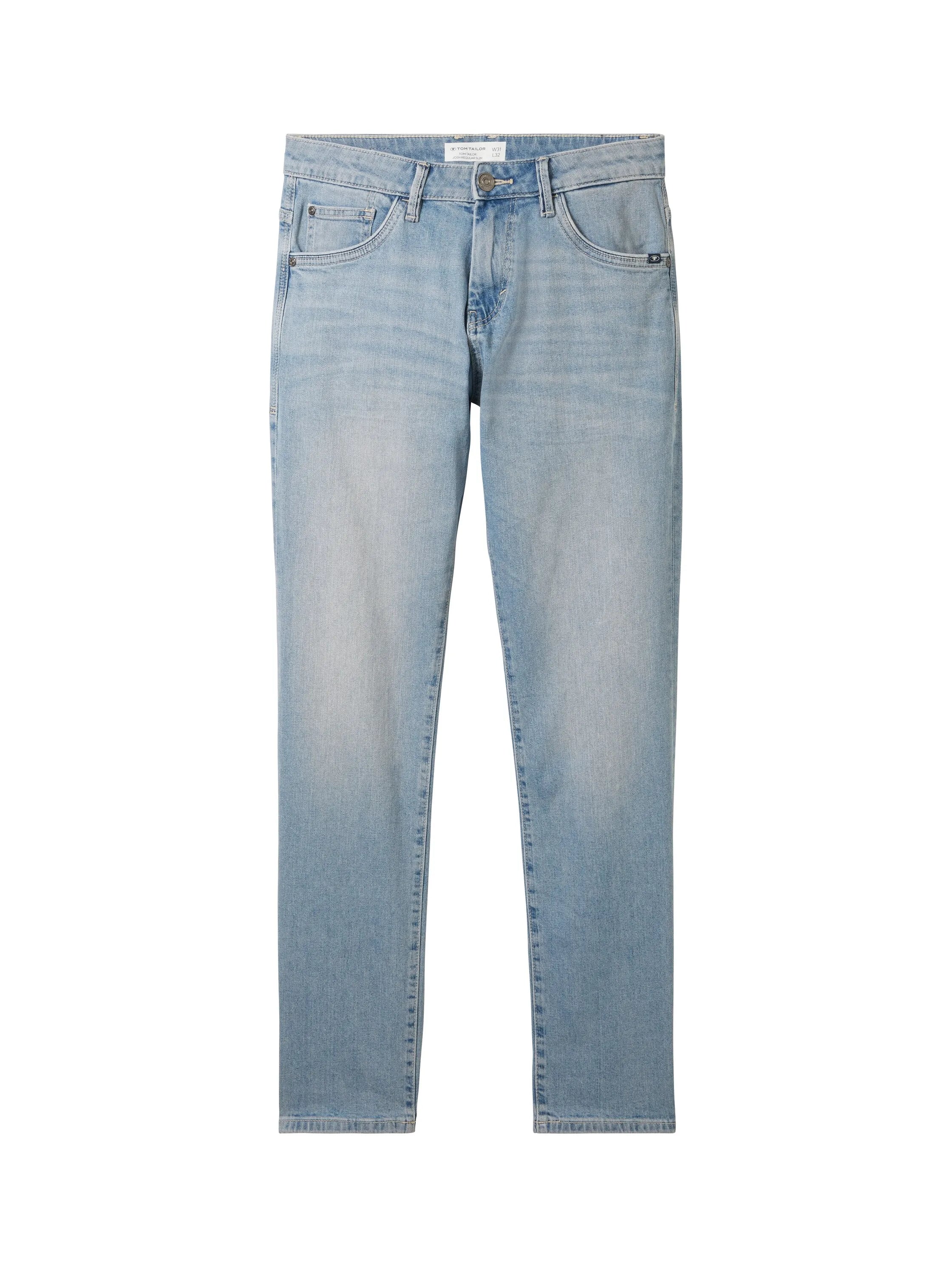 Tom Tailor Super Stone Blue Denim Men Josh Regular Slim Jeans SKU: 1035878_10140 Image 08