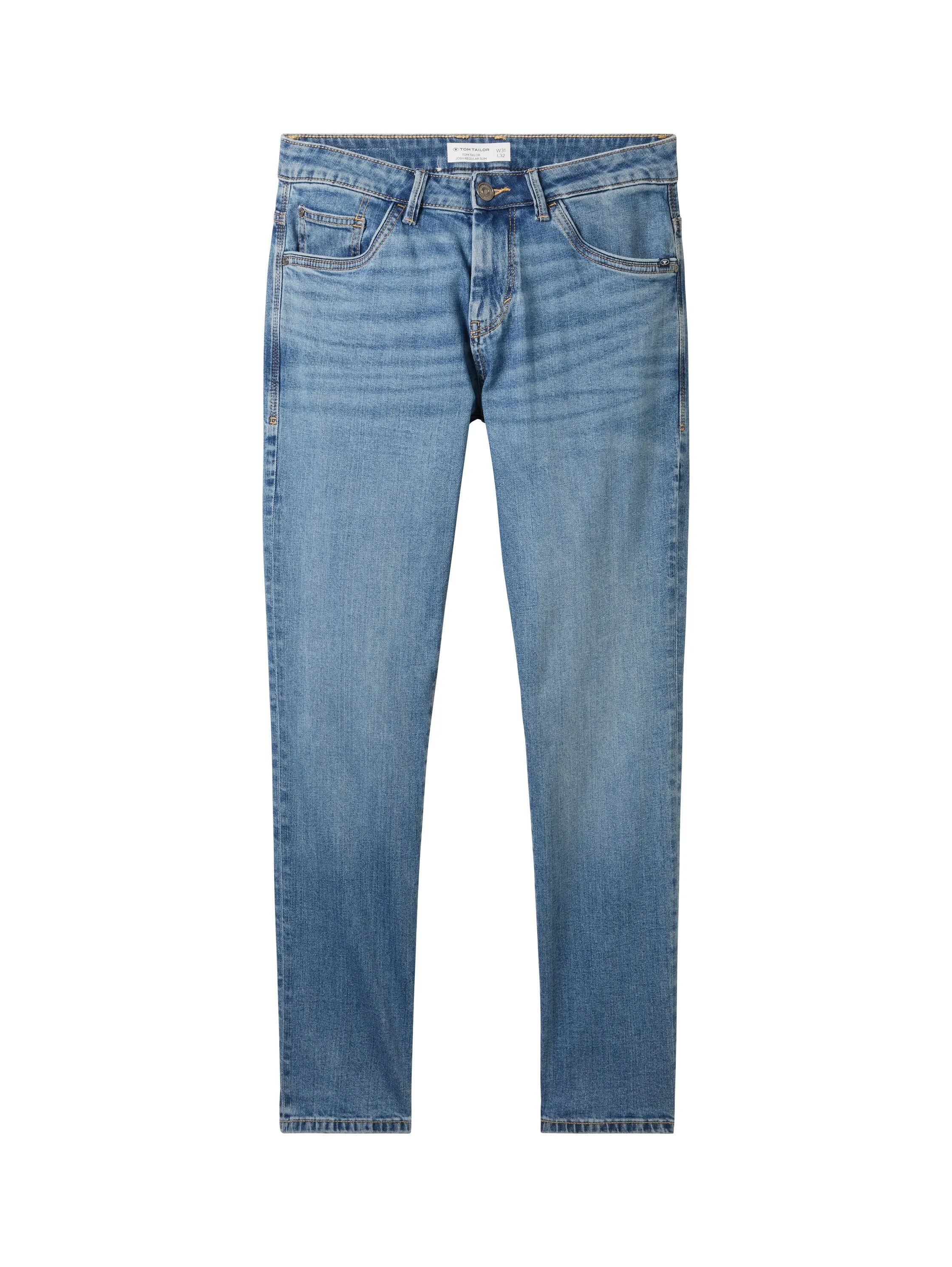 Tom Tailor Light Stone Blue Denim Men Josh Regular Slim Jeans SKU: 1035878_10142 Image 08