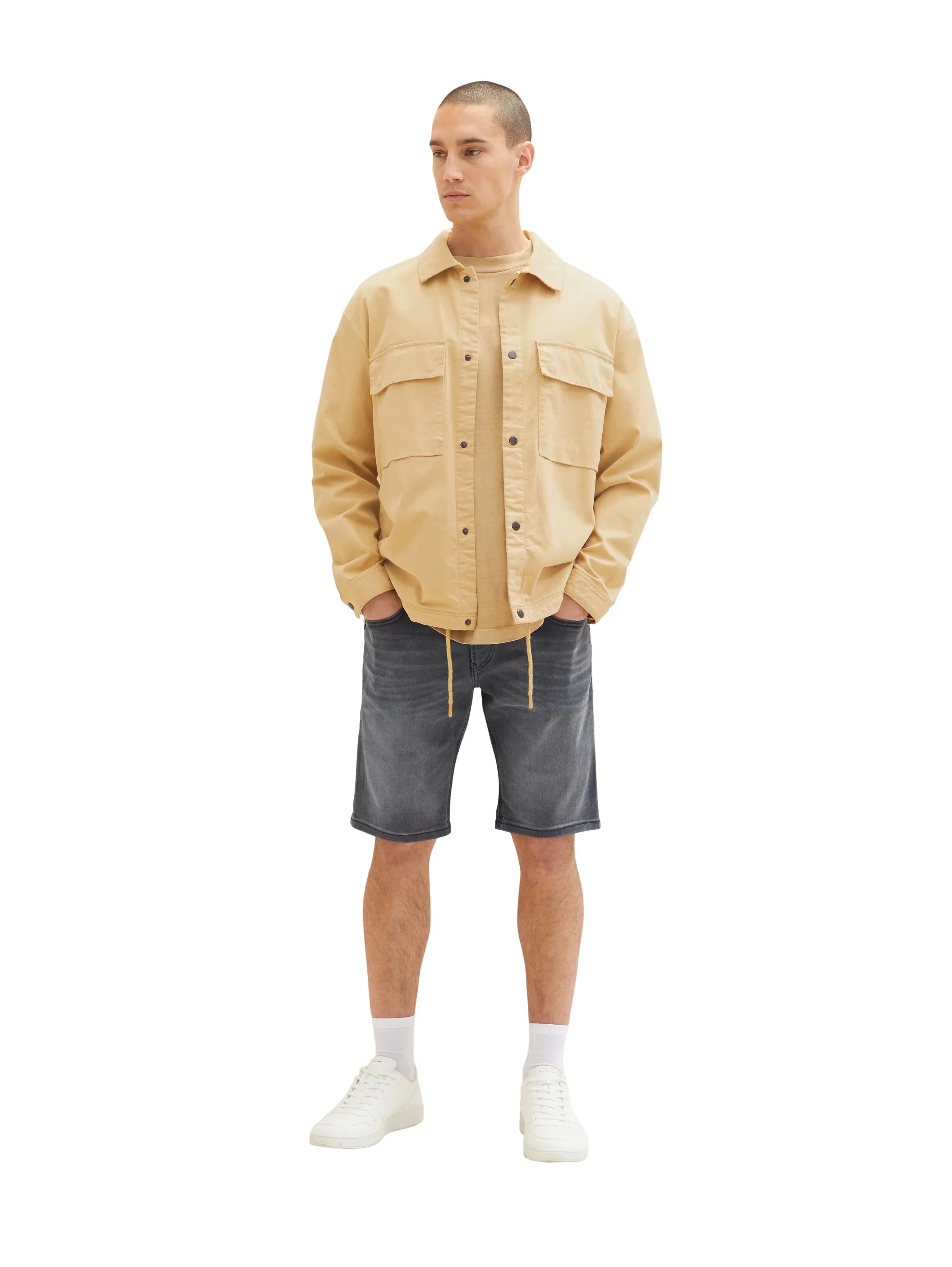 Denim Tom Tailor Dark Stone Black Black Denim Men Jeansshorts SKU: 1036266_10273 Image 03