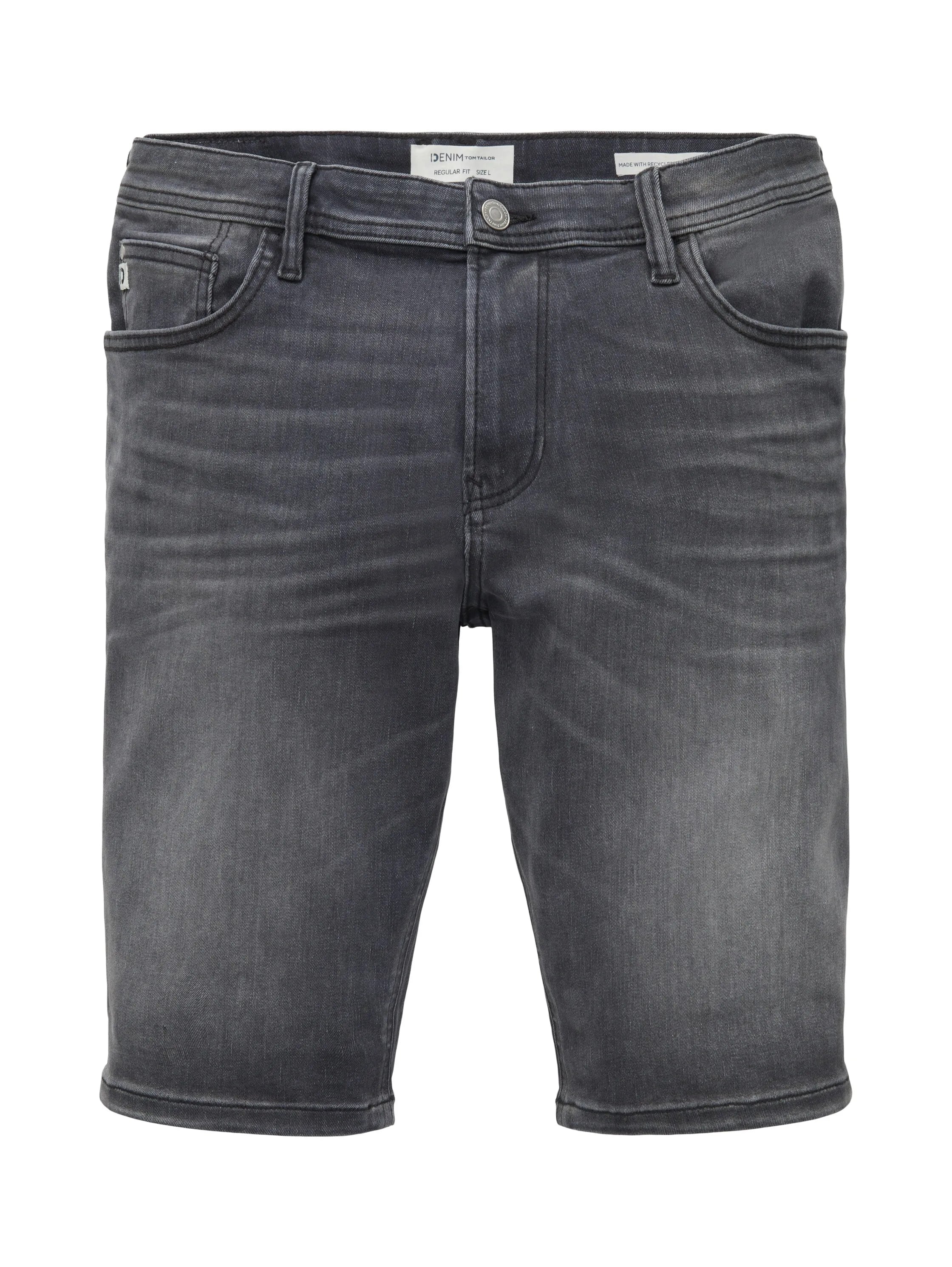 Denim Tom Tailor Dark Stone Black Black Denim Men Jeansshorts SKU: 1036266_10273 Image 08