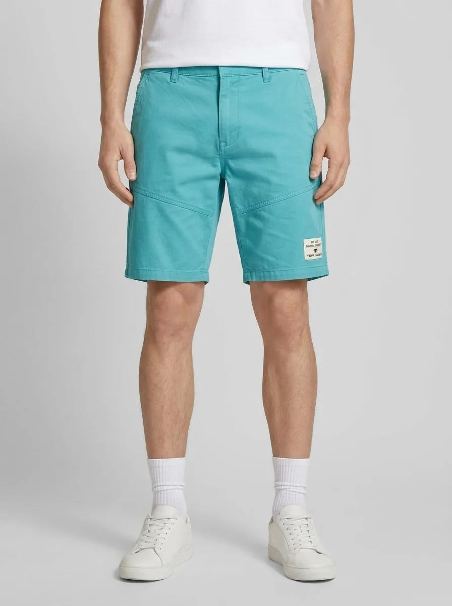 Denim Tom Tailor Deep Turquoise Men Relaxed Shorts SKU: 1036278_31044 Image 00