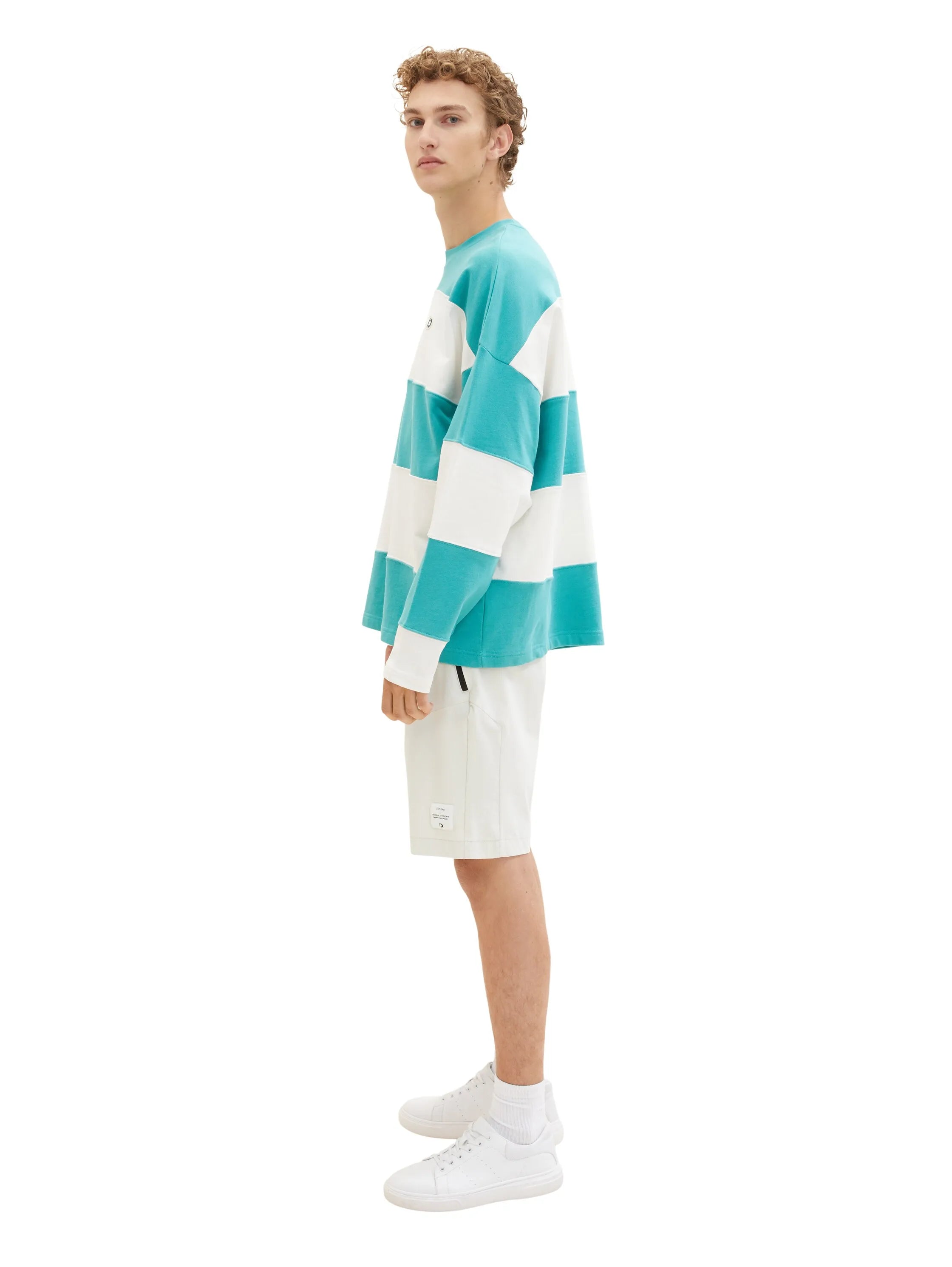 Denim Tom Tailor White Sand Men Relaxed Shorts SKU: 1036278_31718 Image 03