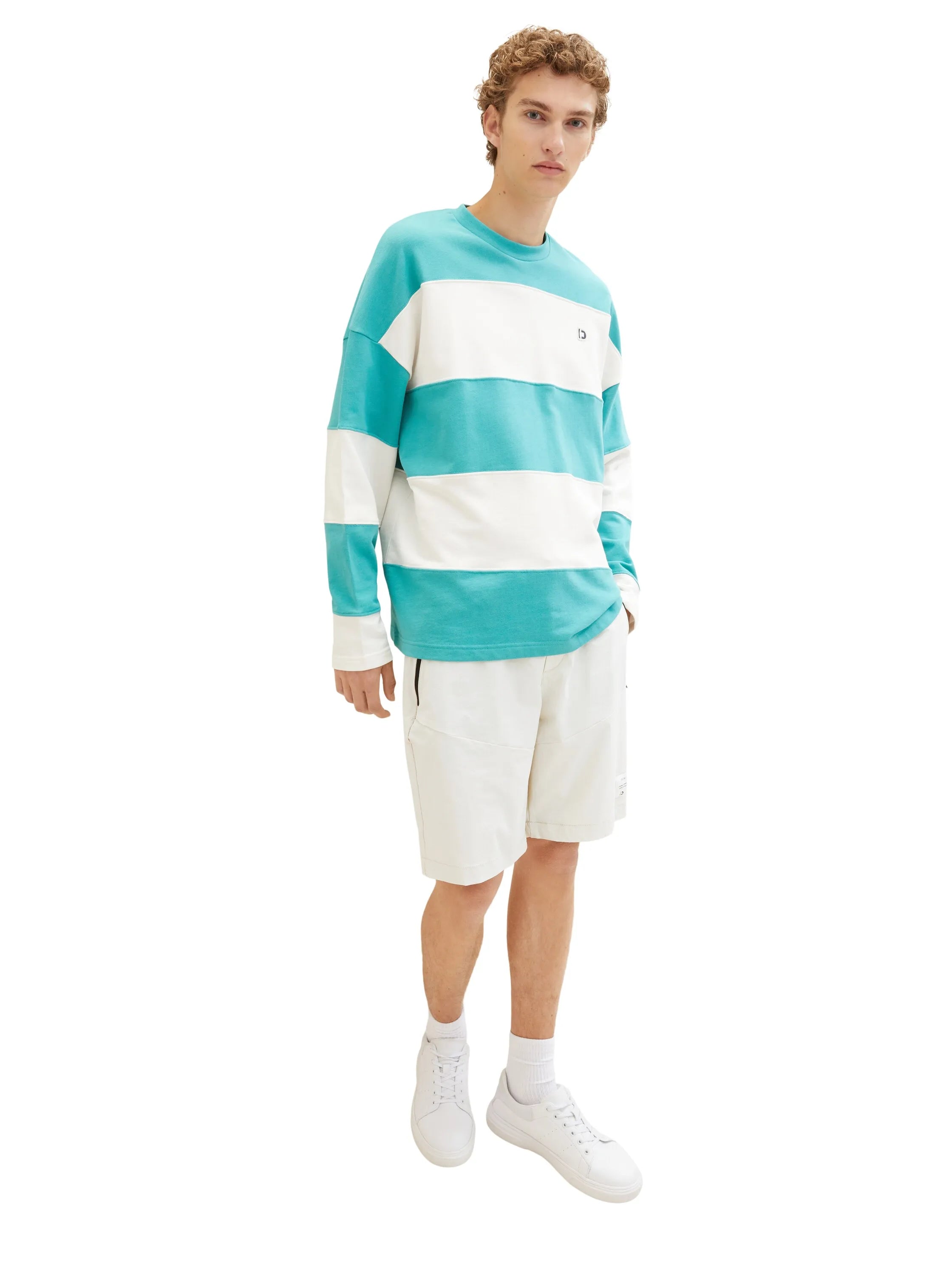 Denim Tom Tailor White Sand Men Relaxed Shorts SKU: 1036278_31718 Image 04