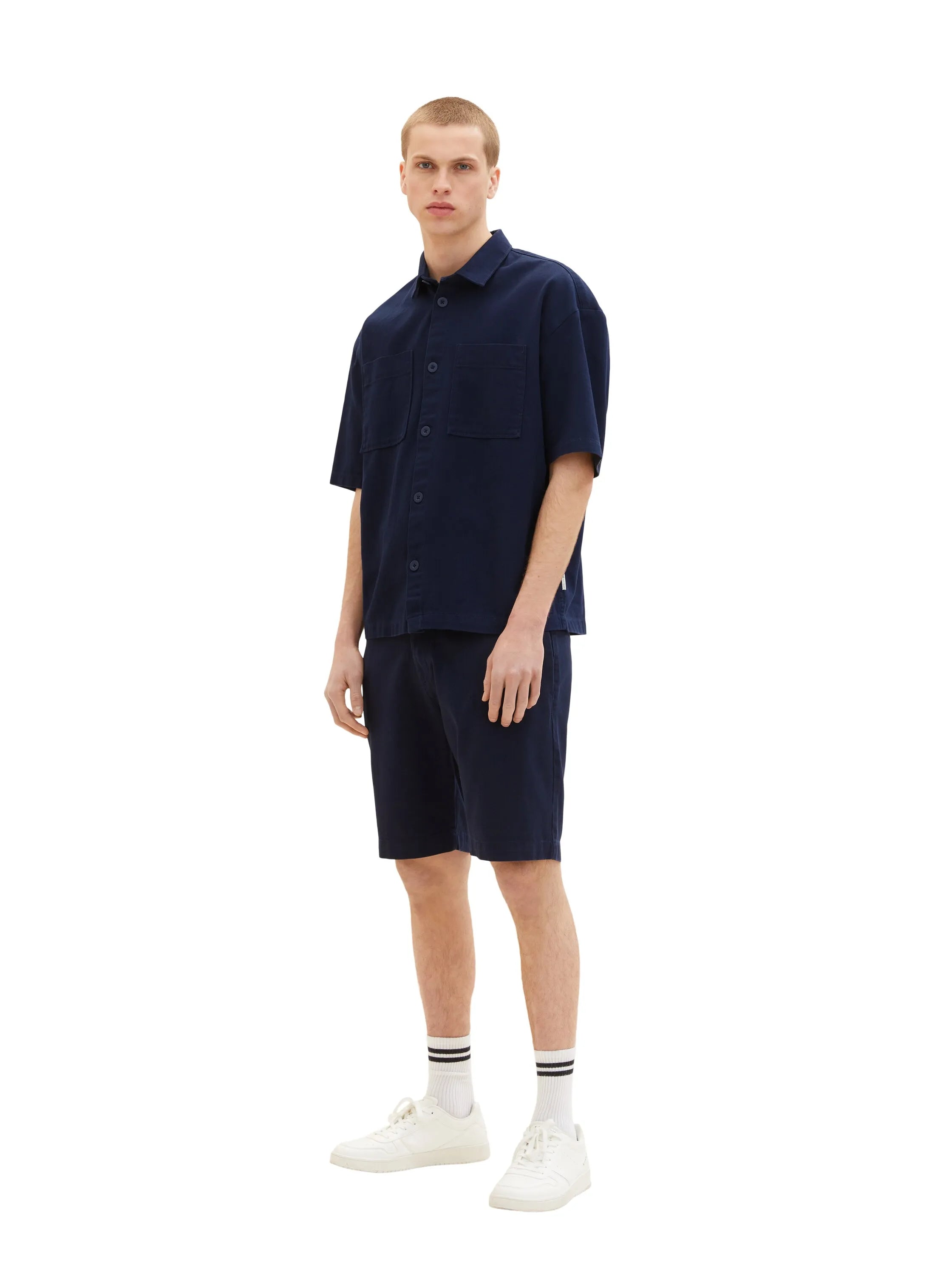 Denim Tom Tailor Sky Captain Blue Men Chino Shorts SKU: 1036282_10668 Image 03