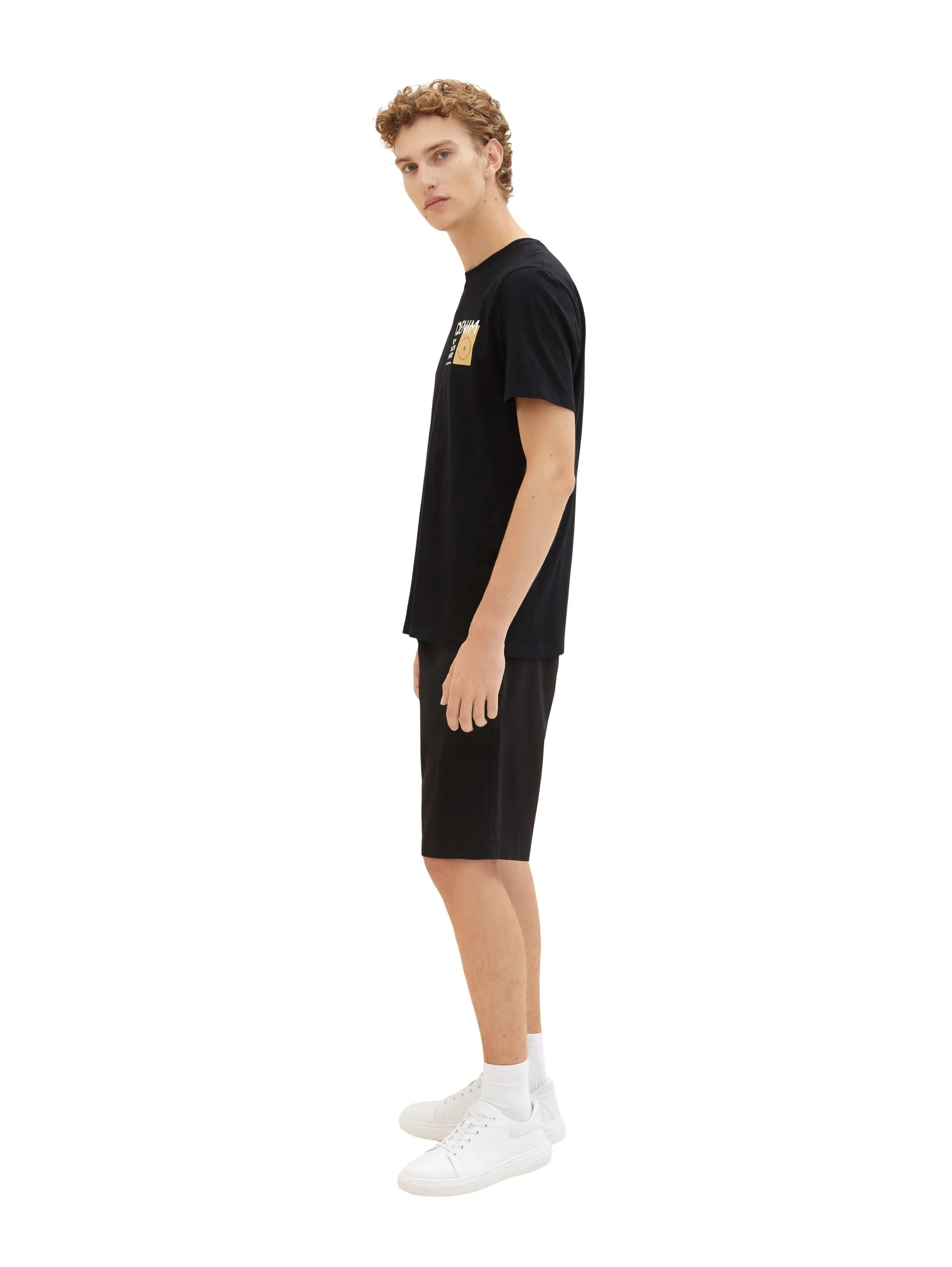 Denim Tom Tailor Black Men Chino Shorts SKU: 1036282_29999 Image 02