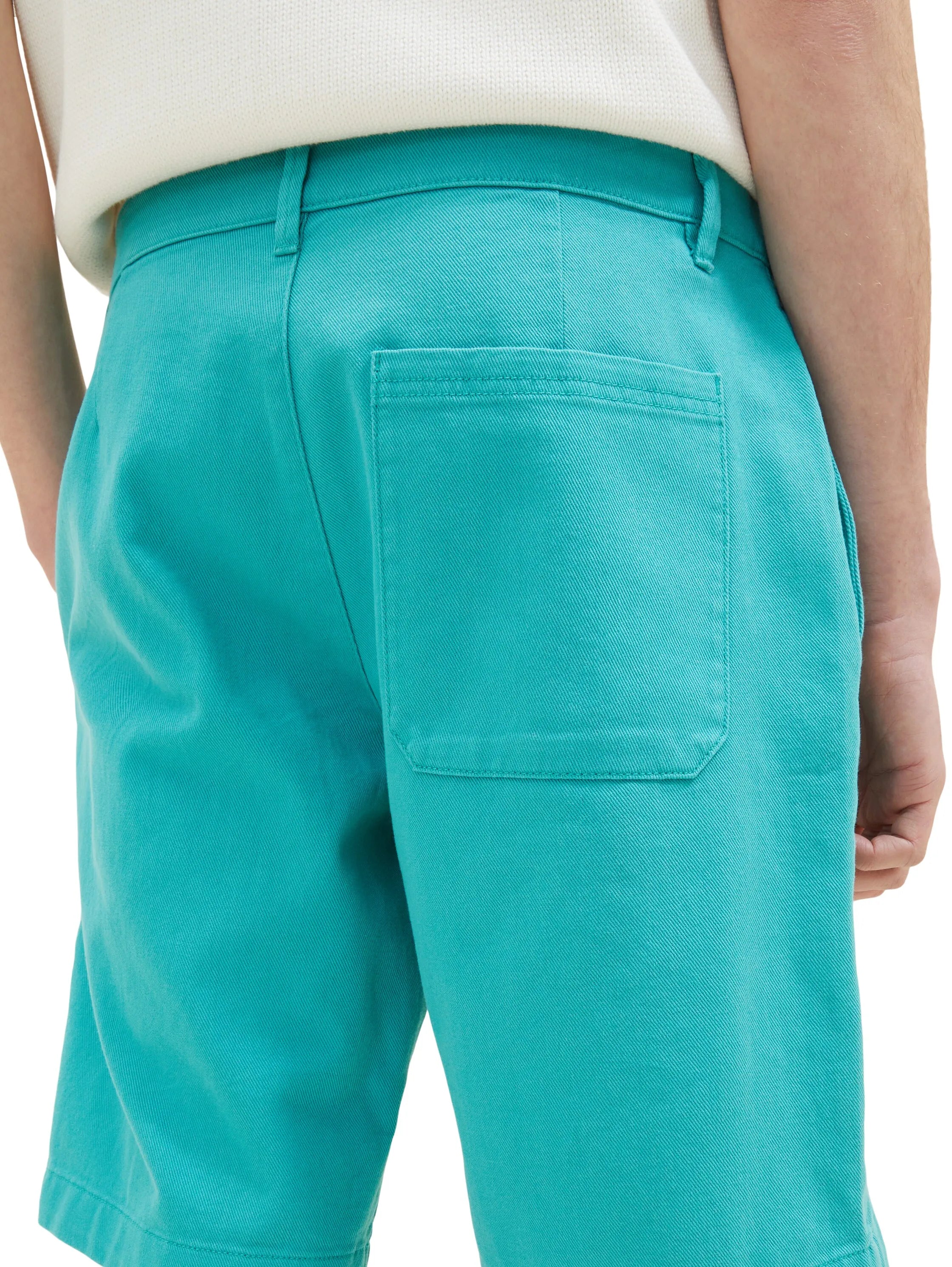 Denim Tom Tailor Deep Turquoise Men Chino Shorts SKU: 1036282_31044 Image 05