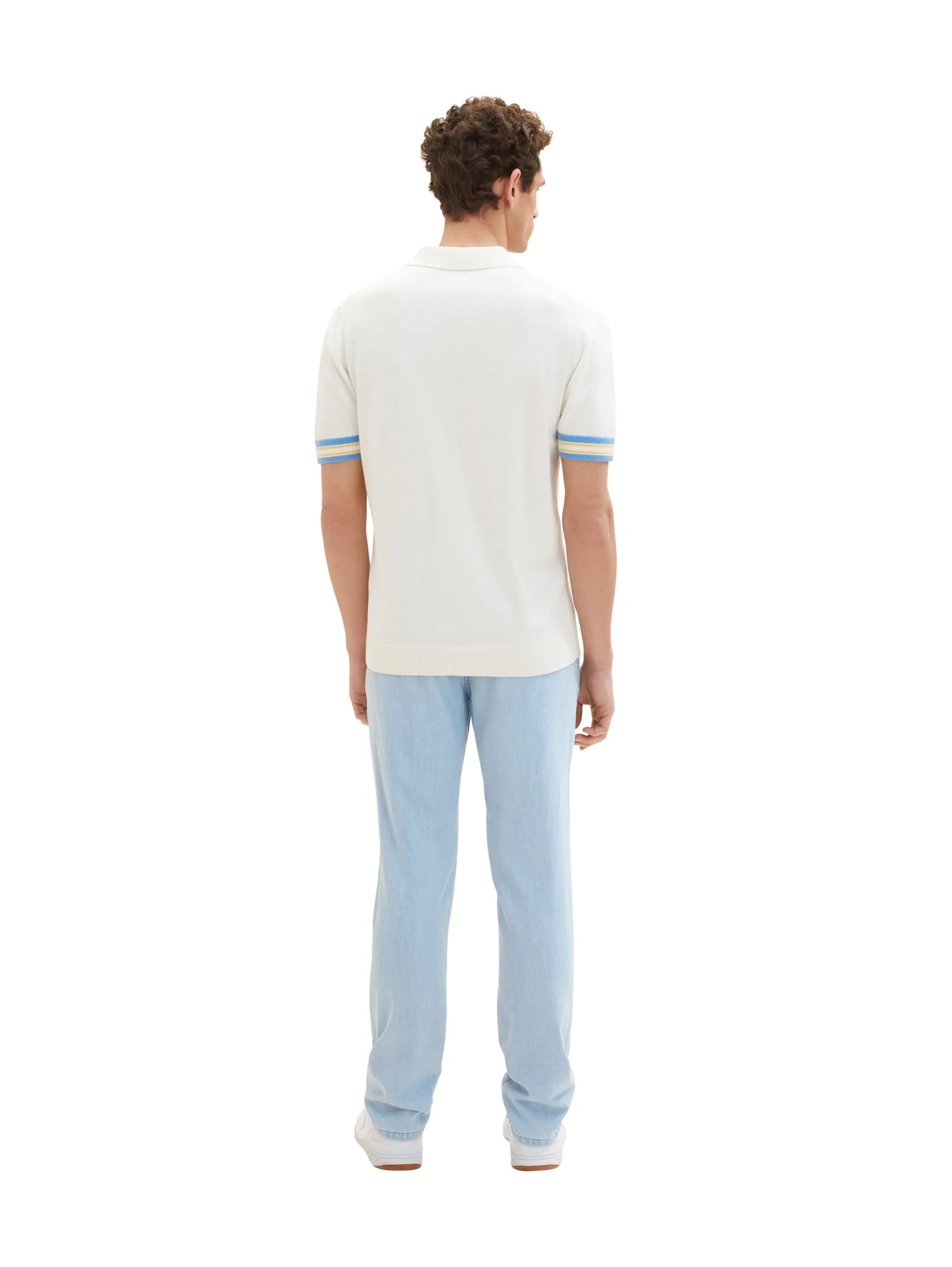 Tom Tailor Clean Light Stone Blue Denim Men Josh Slim Jeans SKU: 1036291_10112 Image 04