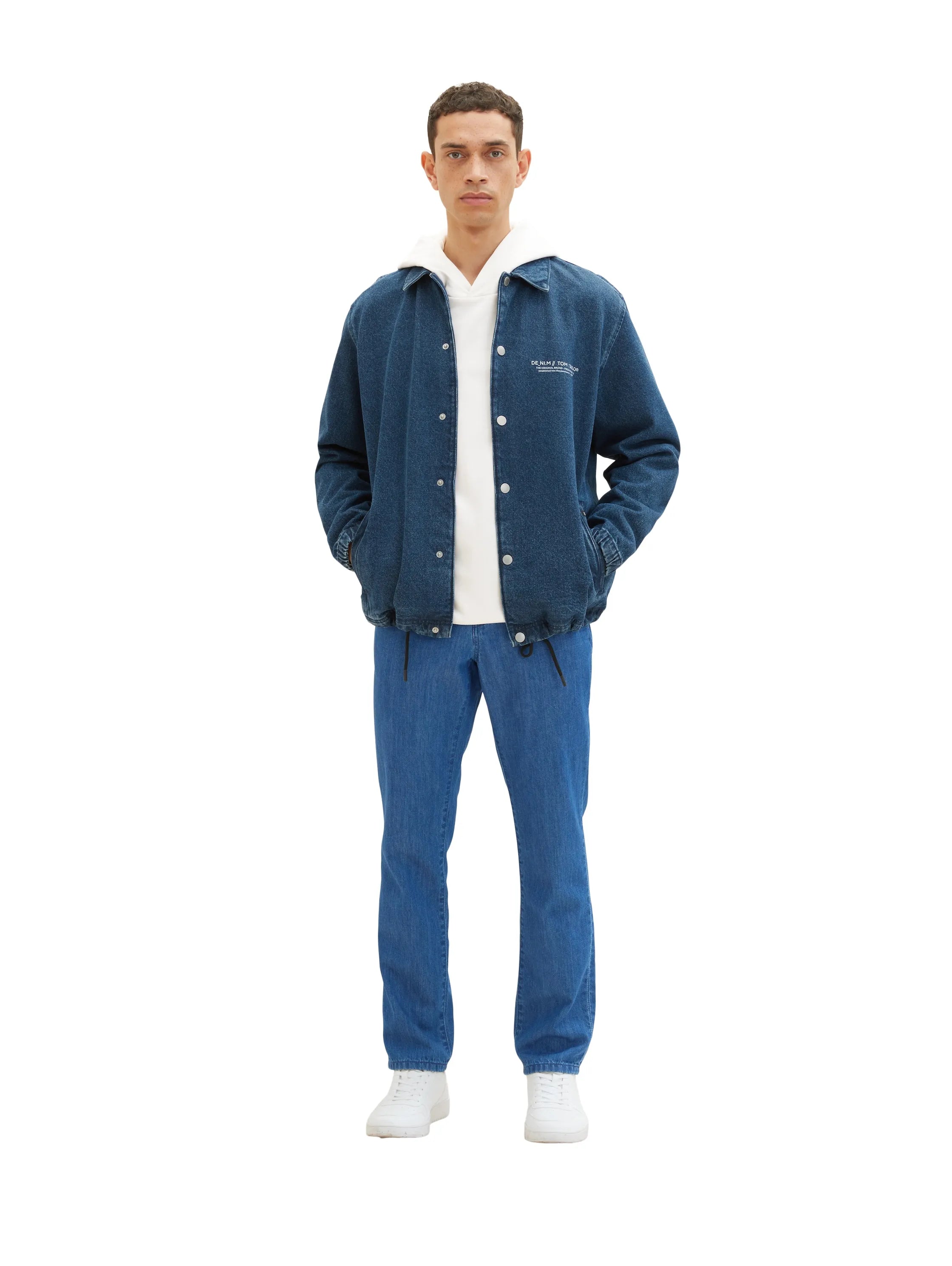 Tom Tailor Clean Mid Stone Blue Denim Men Josh Slim Jeans SKU: 1036291_10113 Image 03