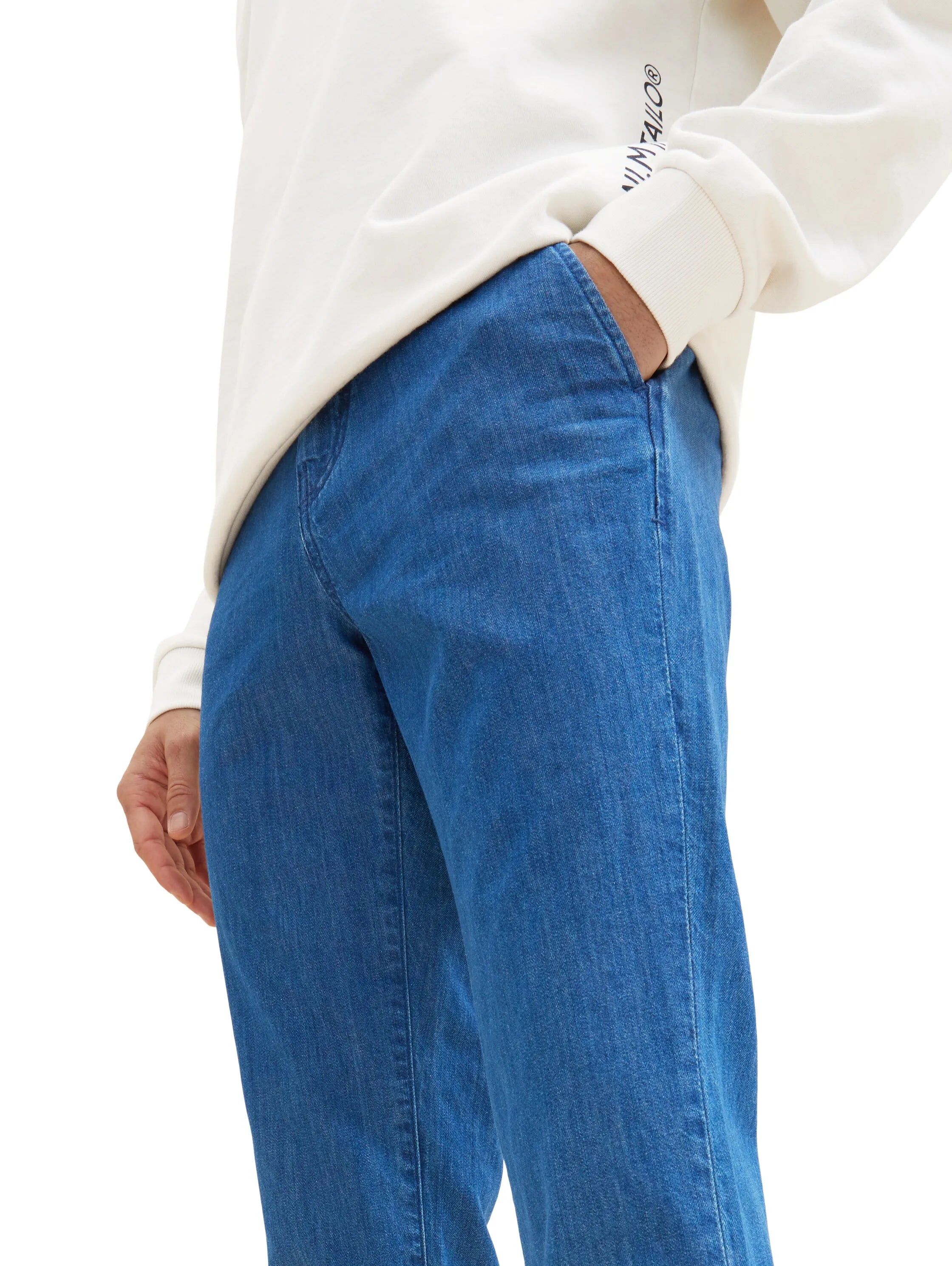 Tom Tailor Clean Mid Stone Blue Denim Men Josh Slim Jeans SKU: 1036291_10113 Image 06