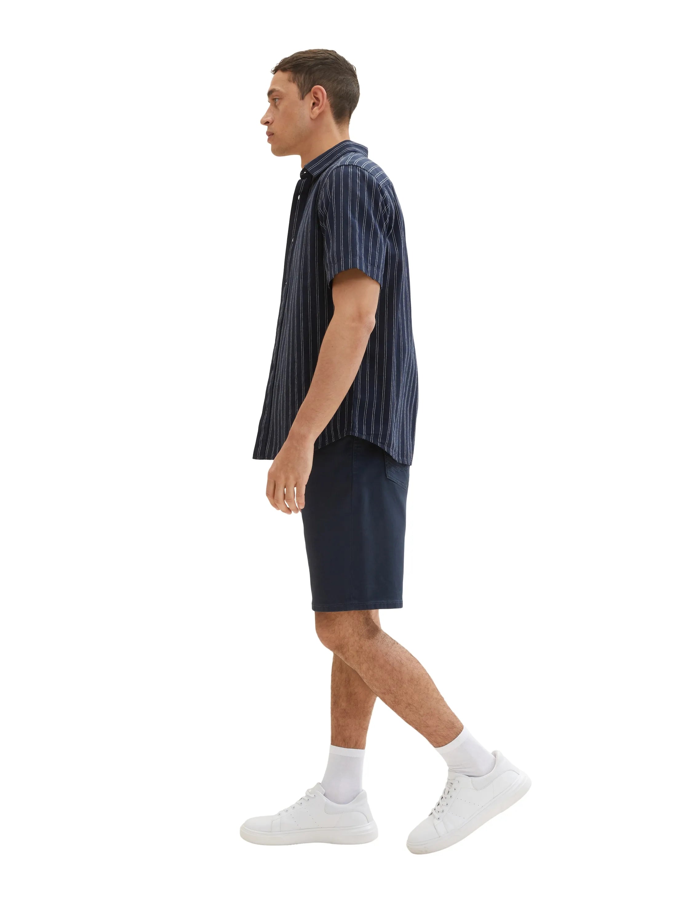 Tom Tailor Sky Captain Blue Men Josh Regular Slim Shorts SKU: 1036301_10668 Image 02