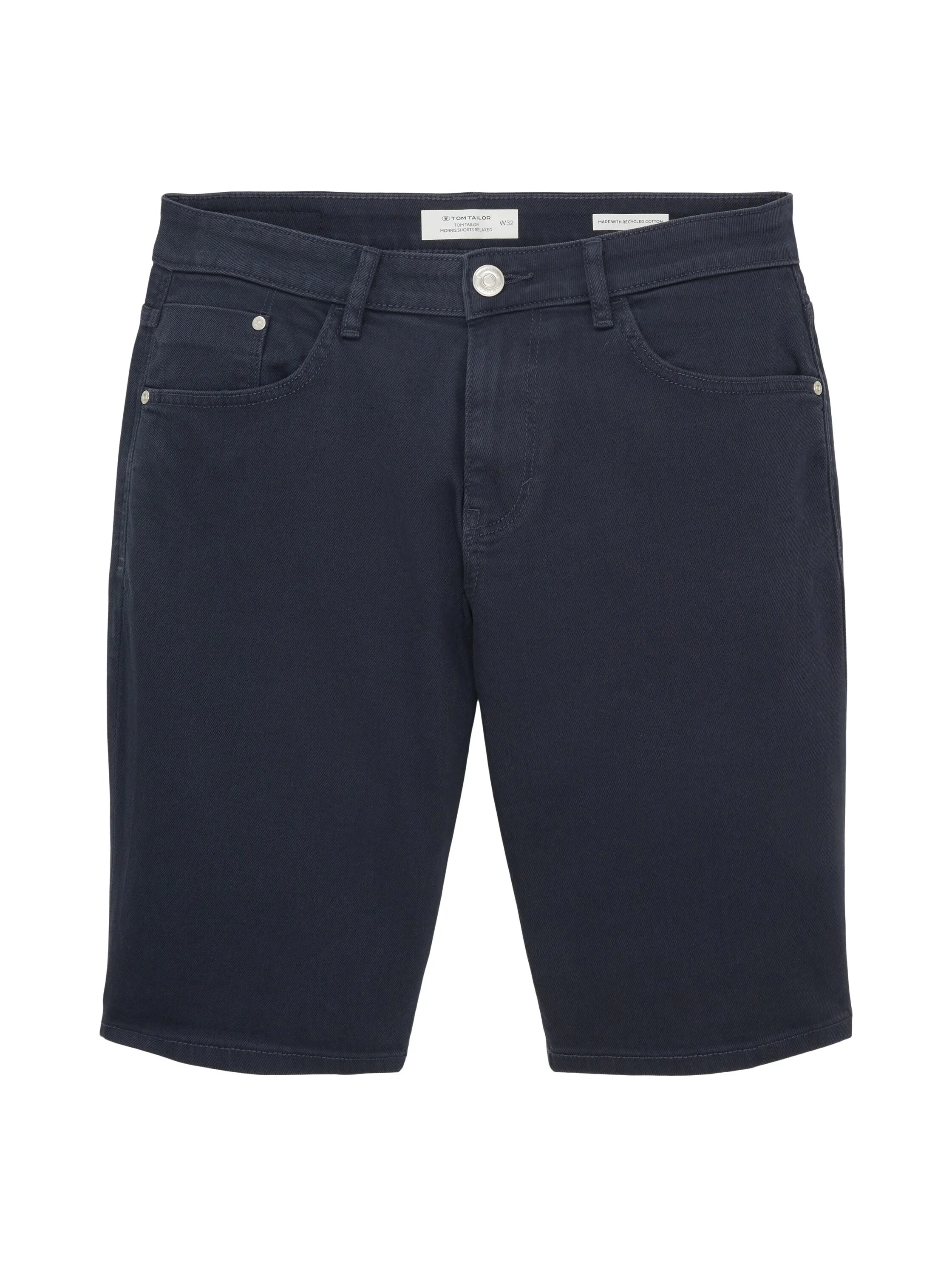 Tom Tailor Sky Captain Blue Men Josh Regular Slim Shorts SKU: 1036301_10668 Image 08