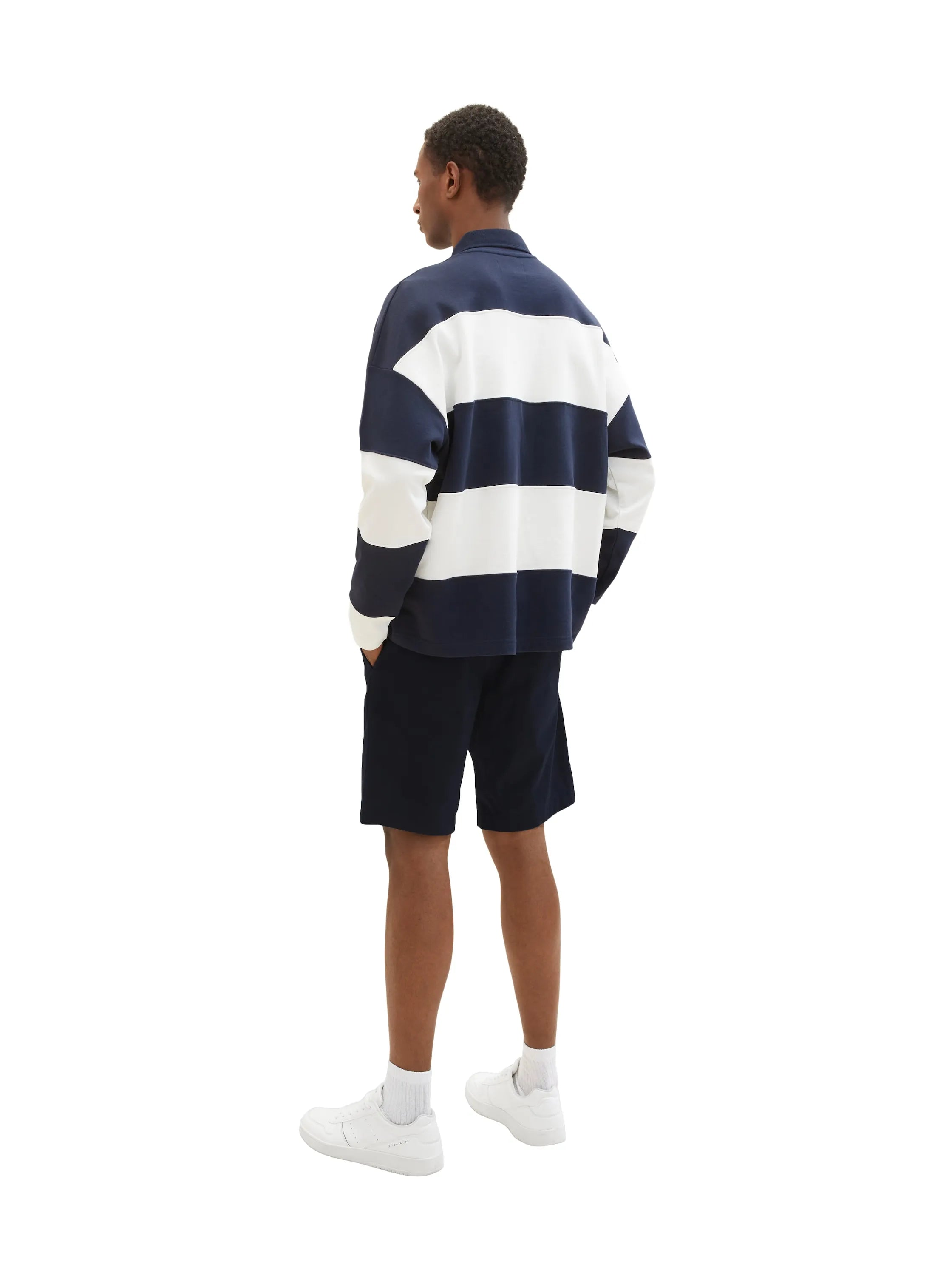 Tom Tailor Sky Captain Blue Men Chino Shorts SKU: 1036305_10668 Image 04