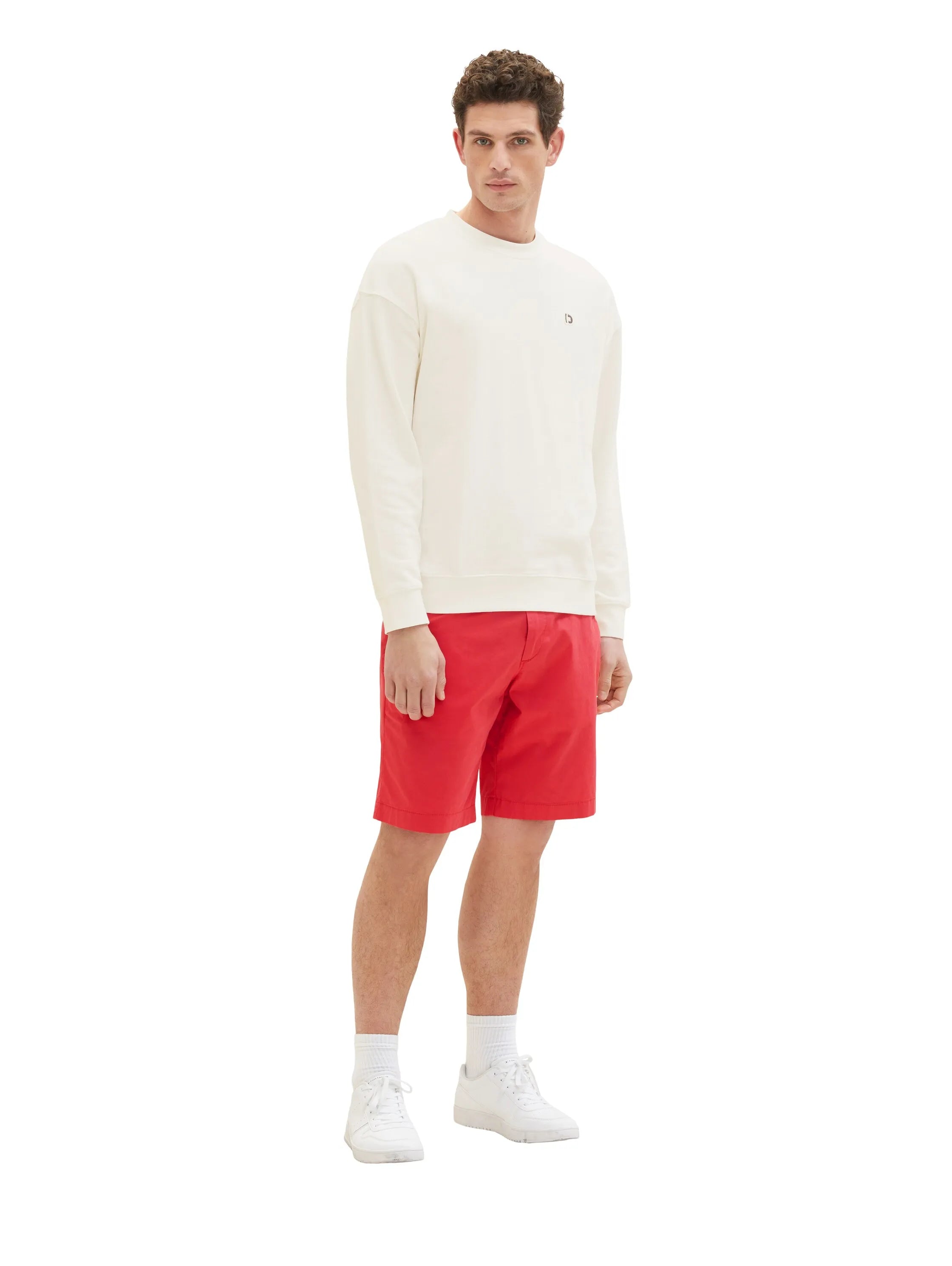 Tom Tailor Soft Berry Red Men Chino Shorts SKU: 1036305_31045 Image 03