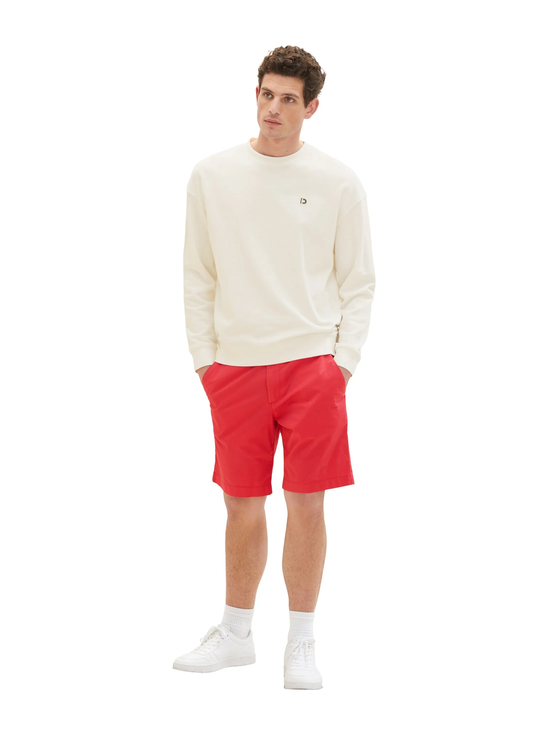 Tom Tailor Soft Berry Red Men Chino Shorts SKU: 1036305_31045 Image 05