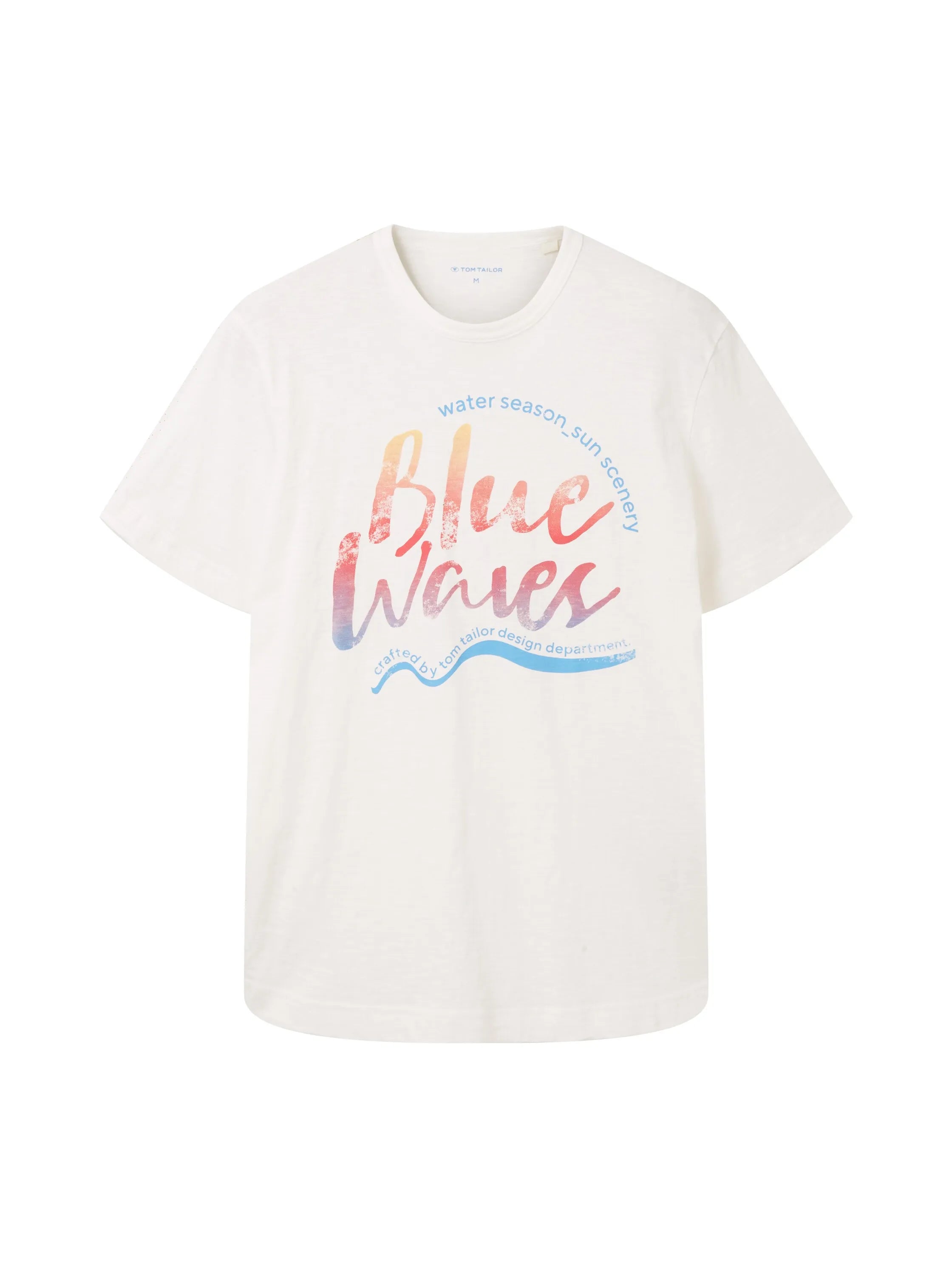 Tom Tailor Off White Men T-Shirt with a Print SKU: 1036322_10332 Image 07